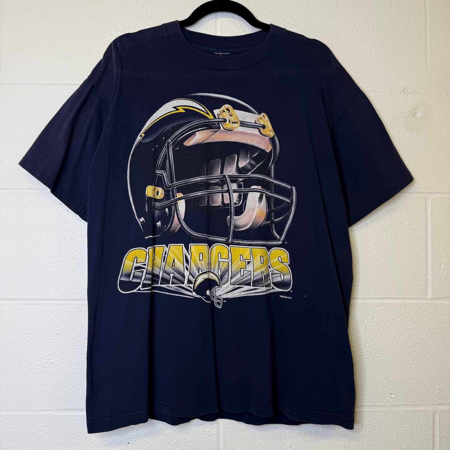 1996 Chargers T-shirt Sz L (B1034)