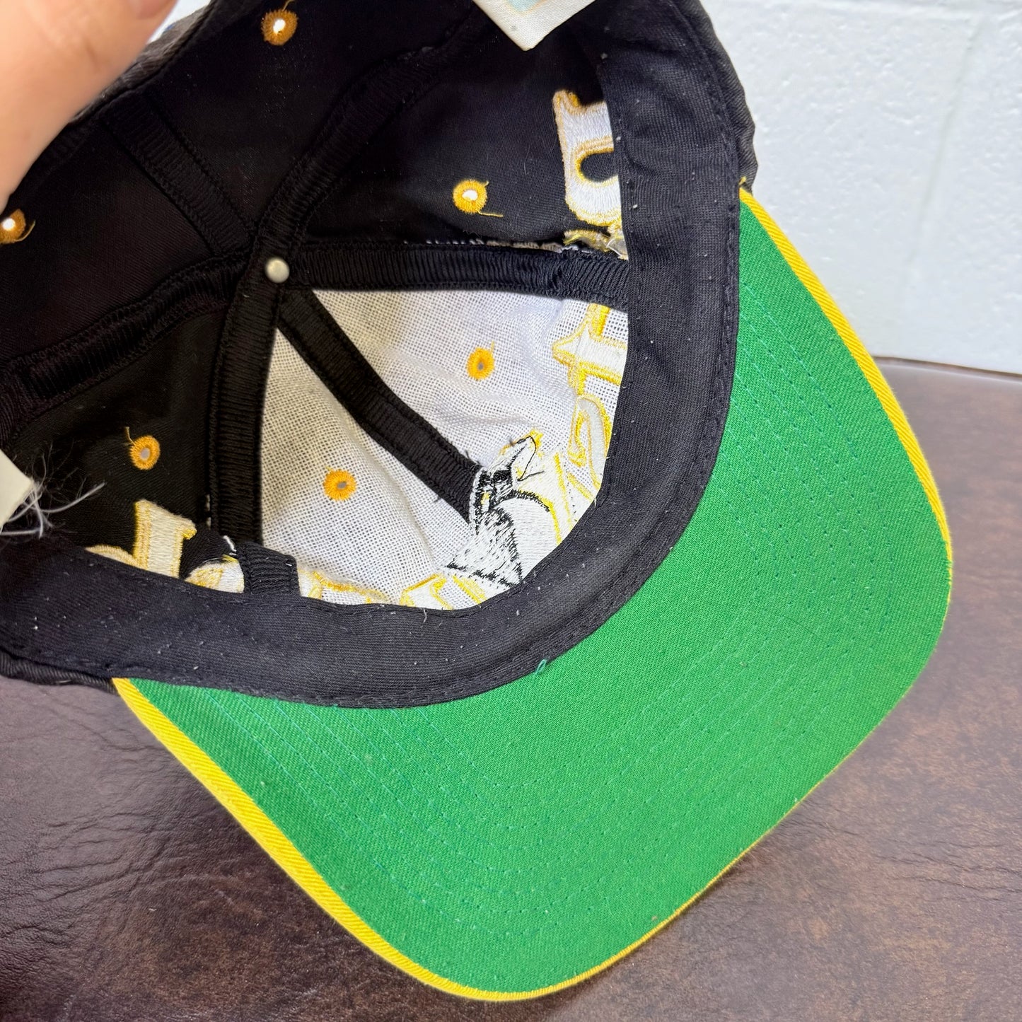 90s Pittsburgh Penguins NHL Logo 7 Snapback Hat