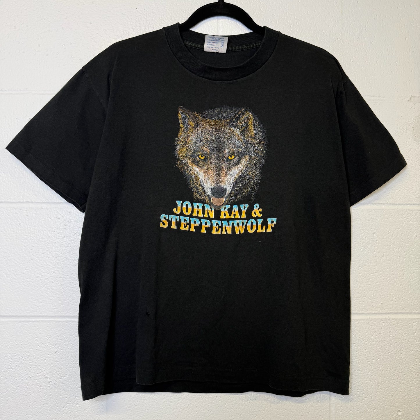 90s John Kay & Steppenwolf Tour T-shirt Sz M (B368)