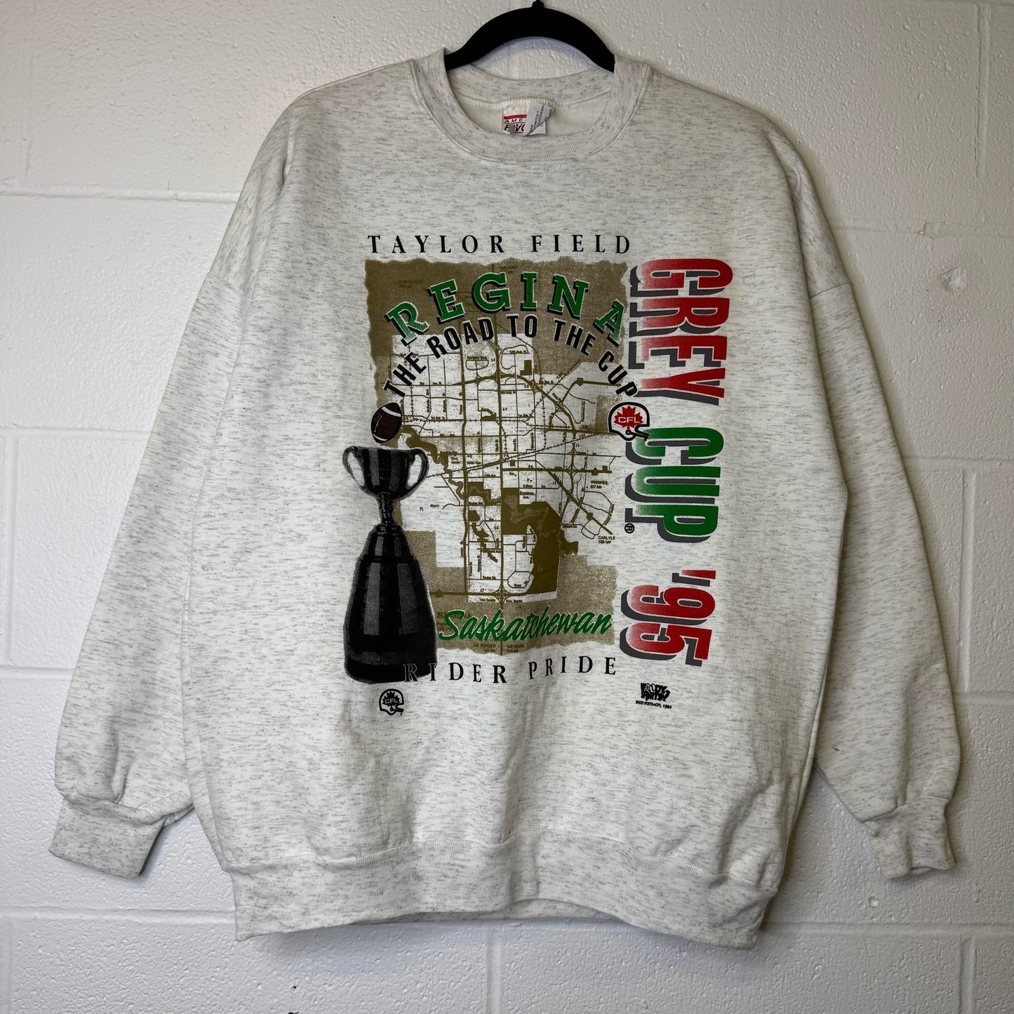 1995 Regina Grey Cup Crewneck Sz M (B202)