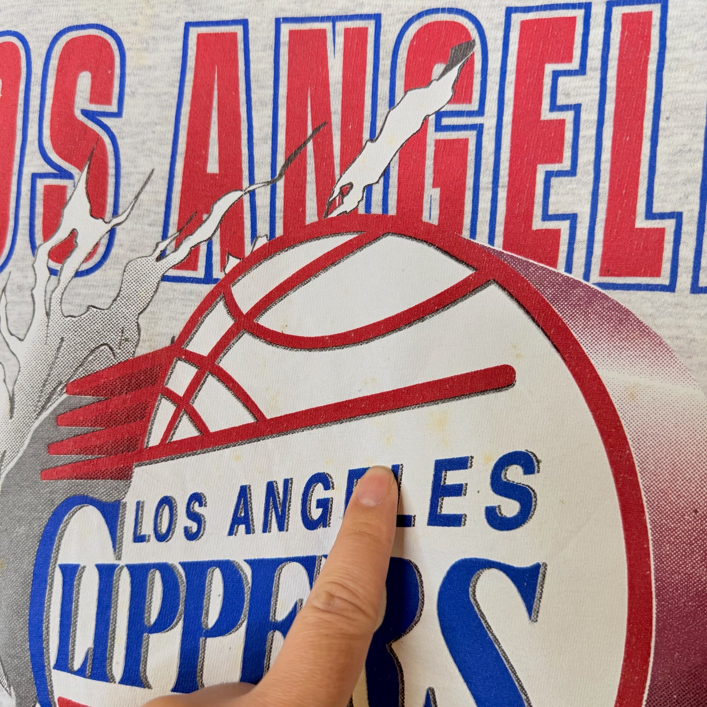 90's Los Angeles Clippers Nutmeg Breakthrough T-Shirt (B2075)