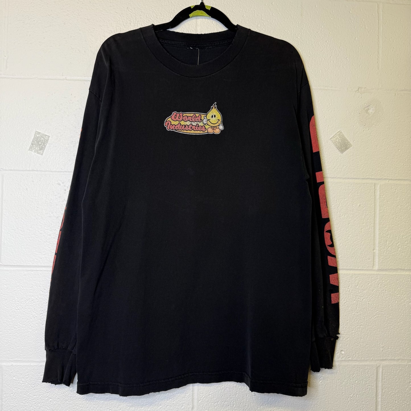90's World Industries Skate Long Sleeve T-Shirt Sz L (A8960)