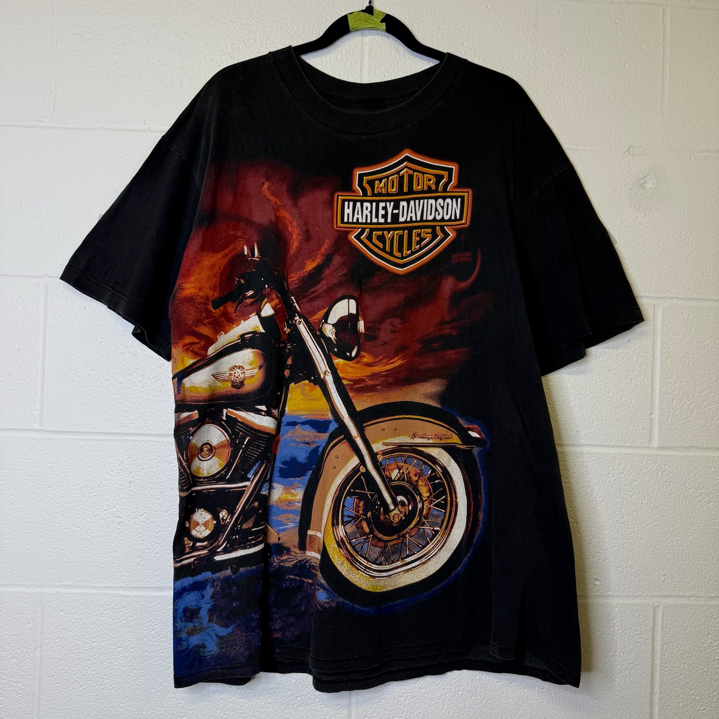 90's Harley Davidson AOP Sunset T-Shirt Sz XL (B1716)