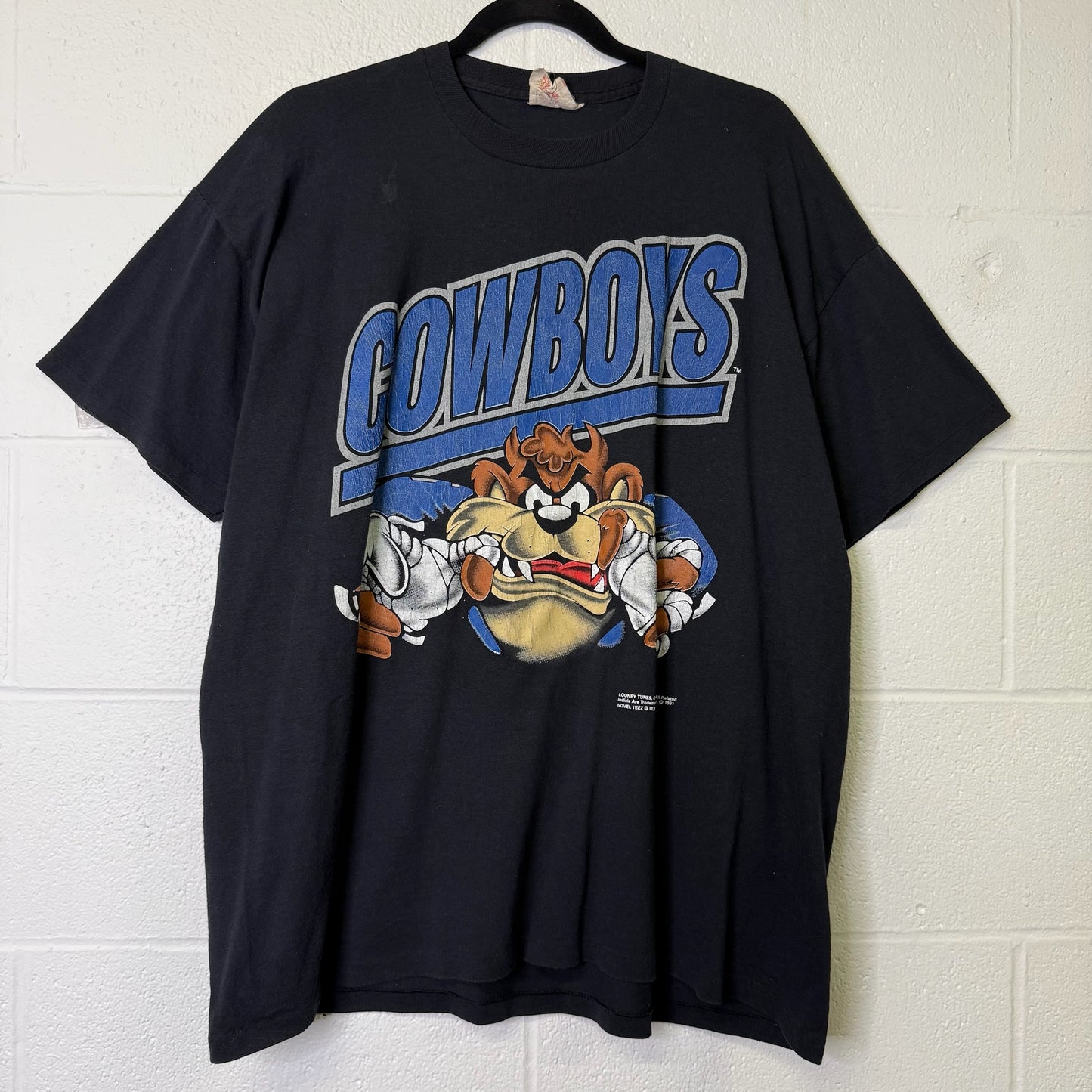 1991 Looney Tunes Dallas Cowboys NFL T-Shirt Sz XL (B683)