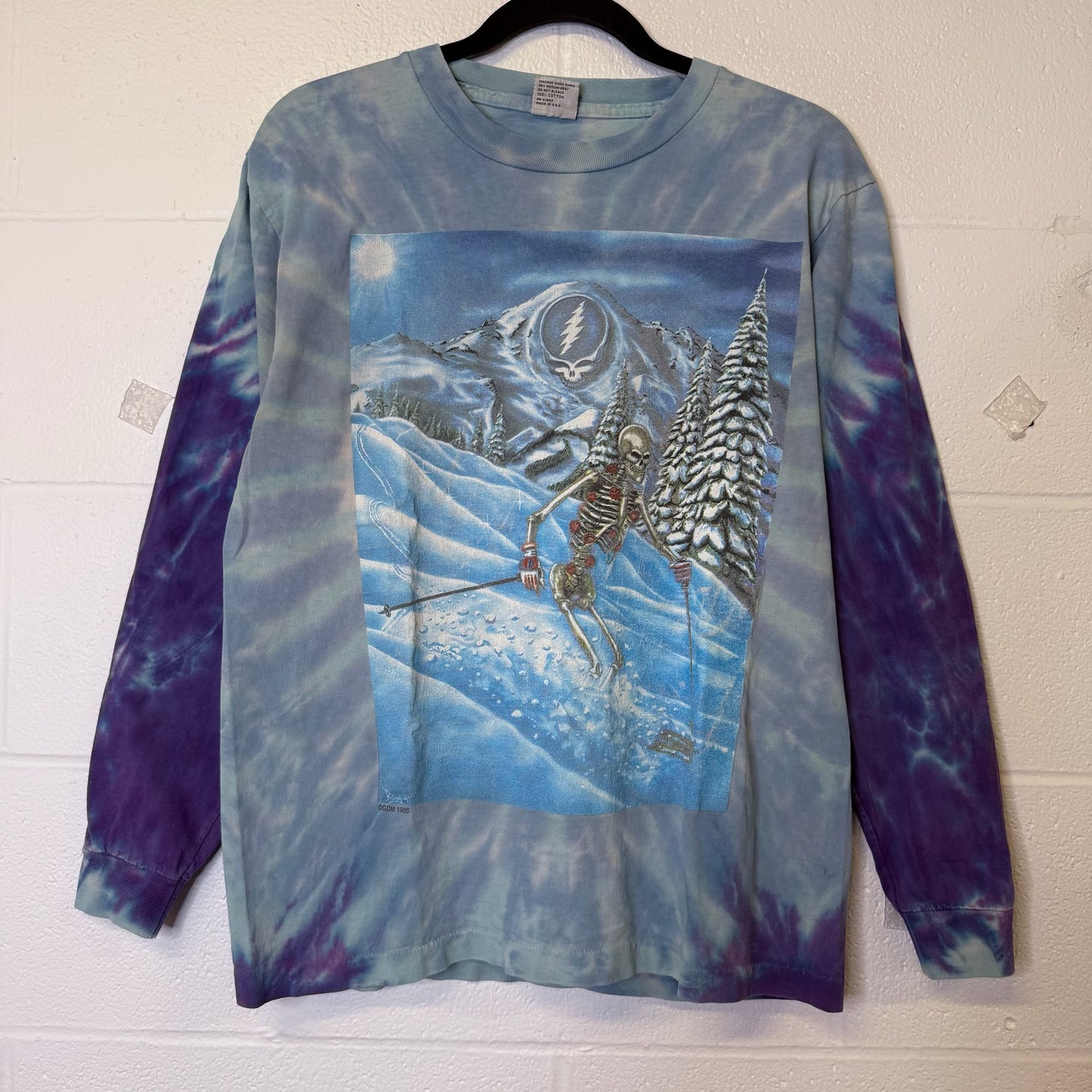 1995 Skiing Grateful Dead Long Sleeve Shirt Sz M (B2512)