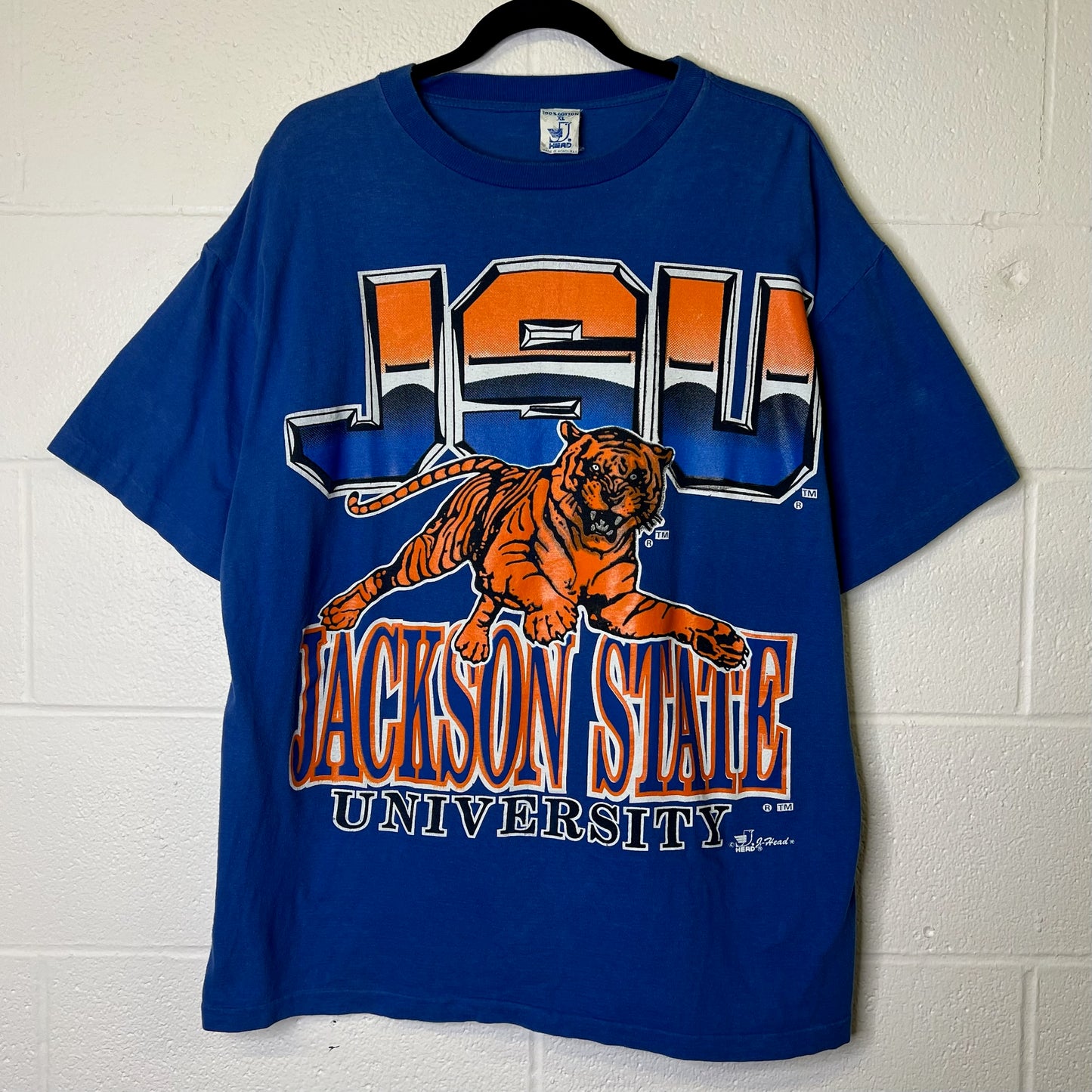 90s Mississippi Jackson State NCAA T-shirt Sz XL (B2444)