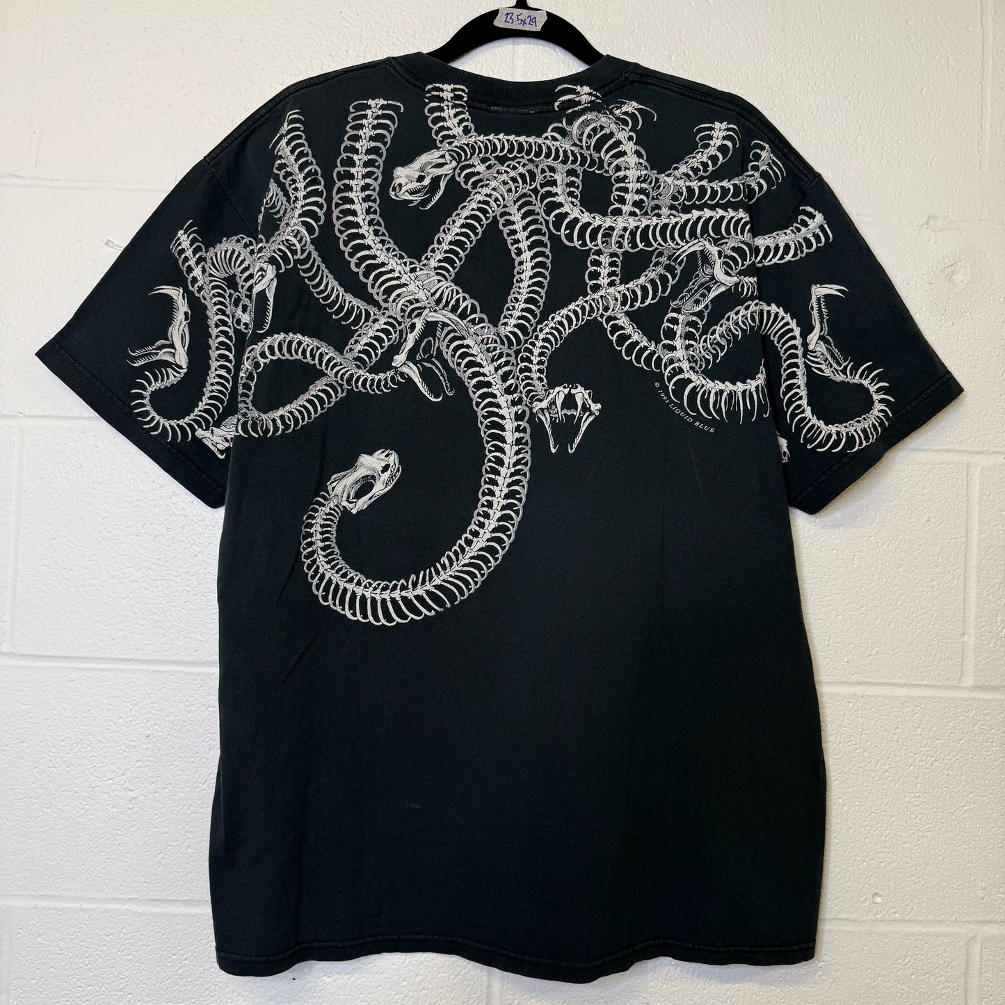2000s Skull & Snakes Liquid Blue T-Shirt Sz XL (B446)
