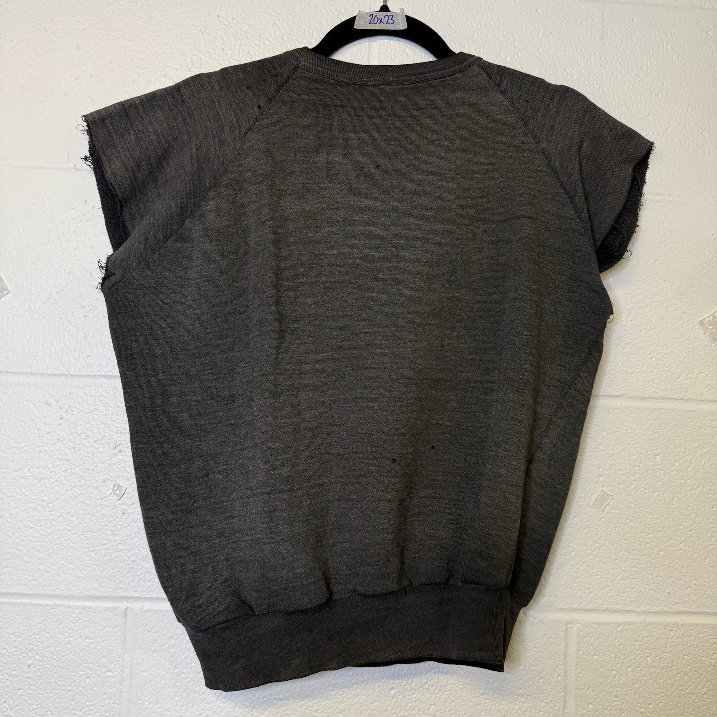 70's Harley Davidson Flag Chopped Crewneck Sz M (B459)