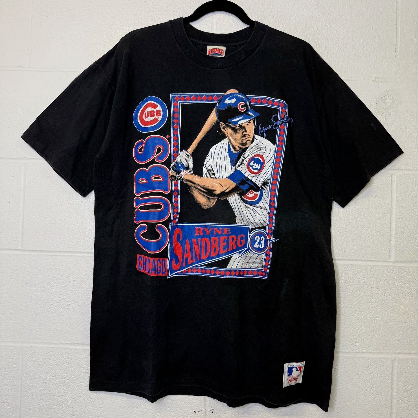 90’s Ryne Sandberg Chicago Cubs MLB T-Shirt Sz XL (B2316)