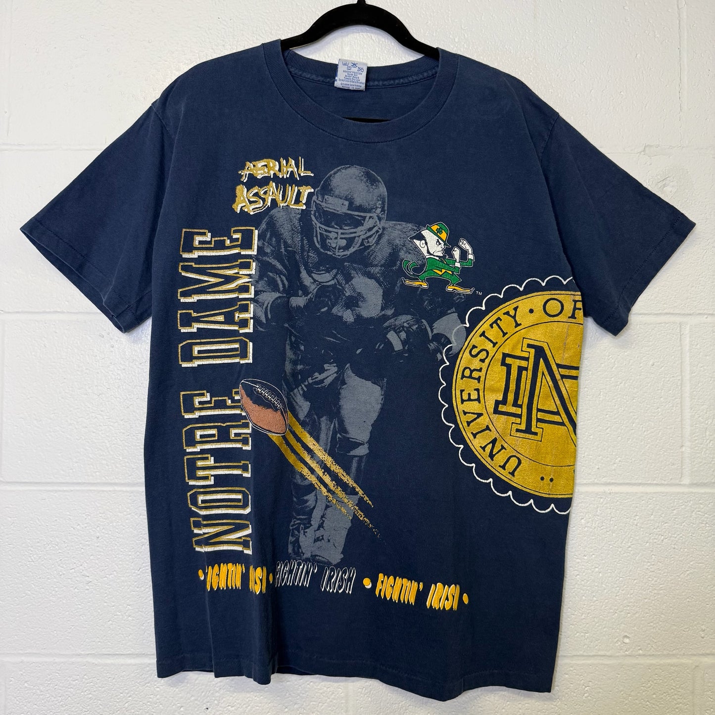 90's Notre Dame Fighting Irish NCAA T-shirt Sz L (B2329)