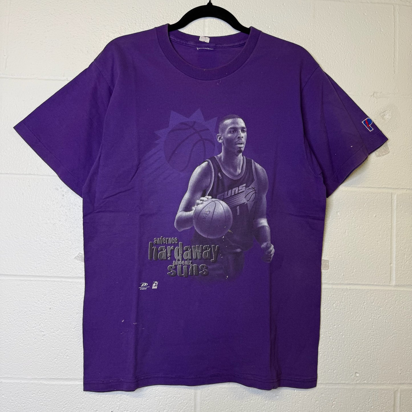 90s Penny Anfernee Hardaway Phoenix Suns T-shirt Sz L (B2581)