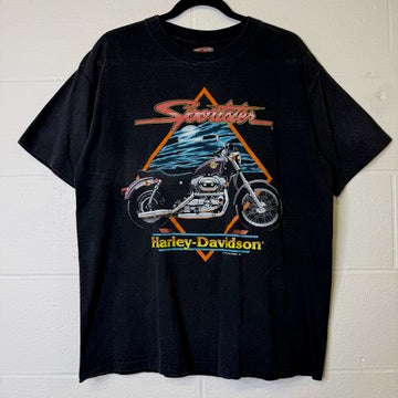 1991 Harley Davidson Billings Montana T-Shirt Sz L (B1410)