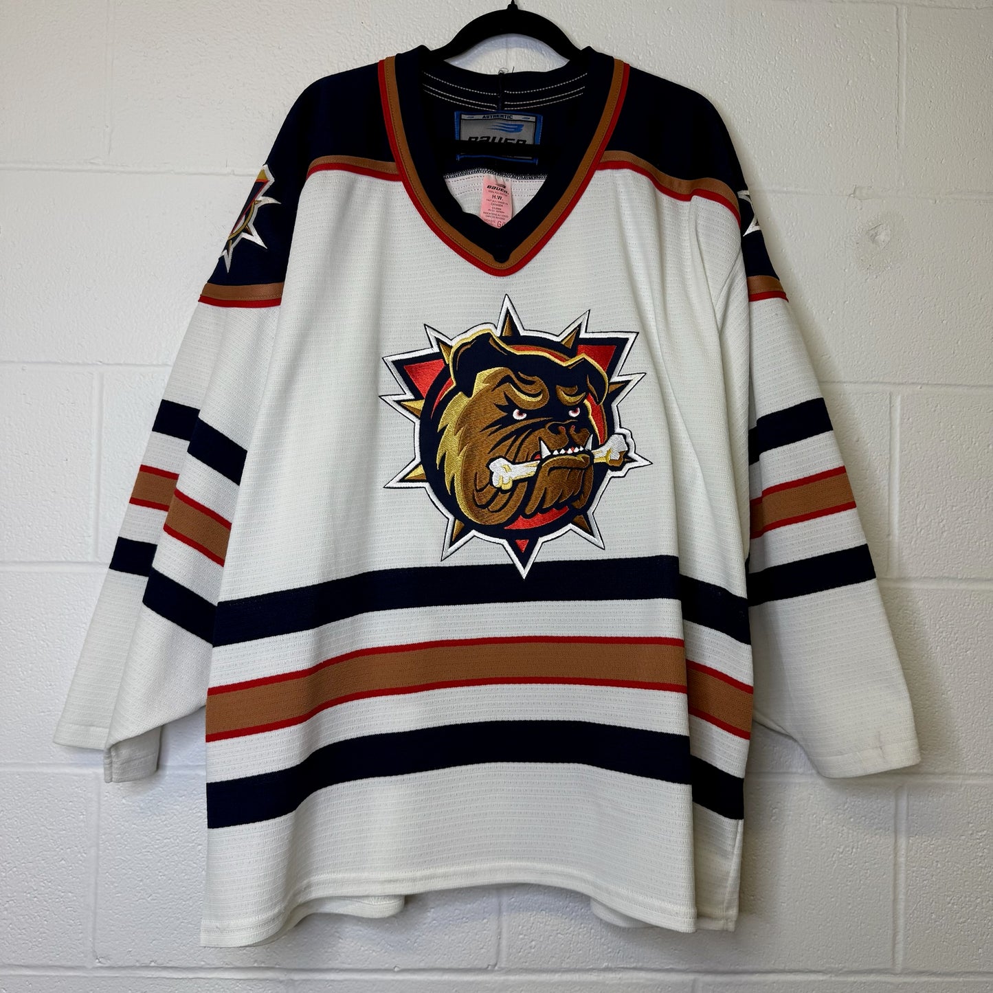 2000's Hamilton Bulldogs Hockey Jersey Sz L (B1809)