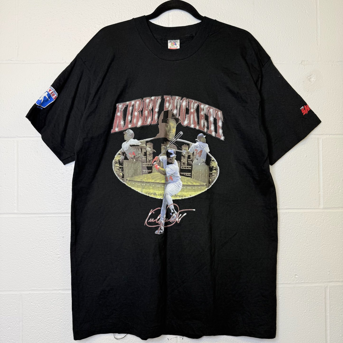 90s Kirby Puckett MLB T-Shirt Sz XL (B2236)