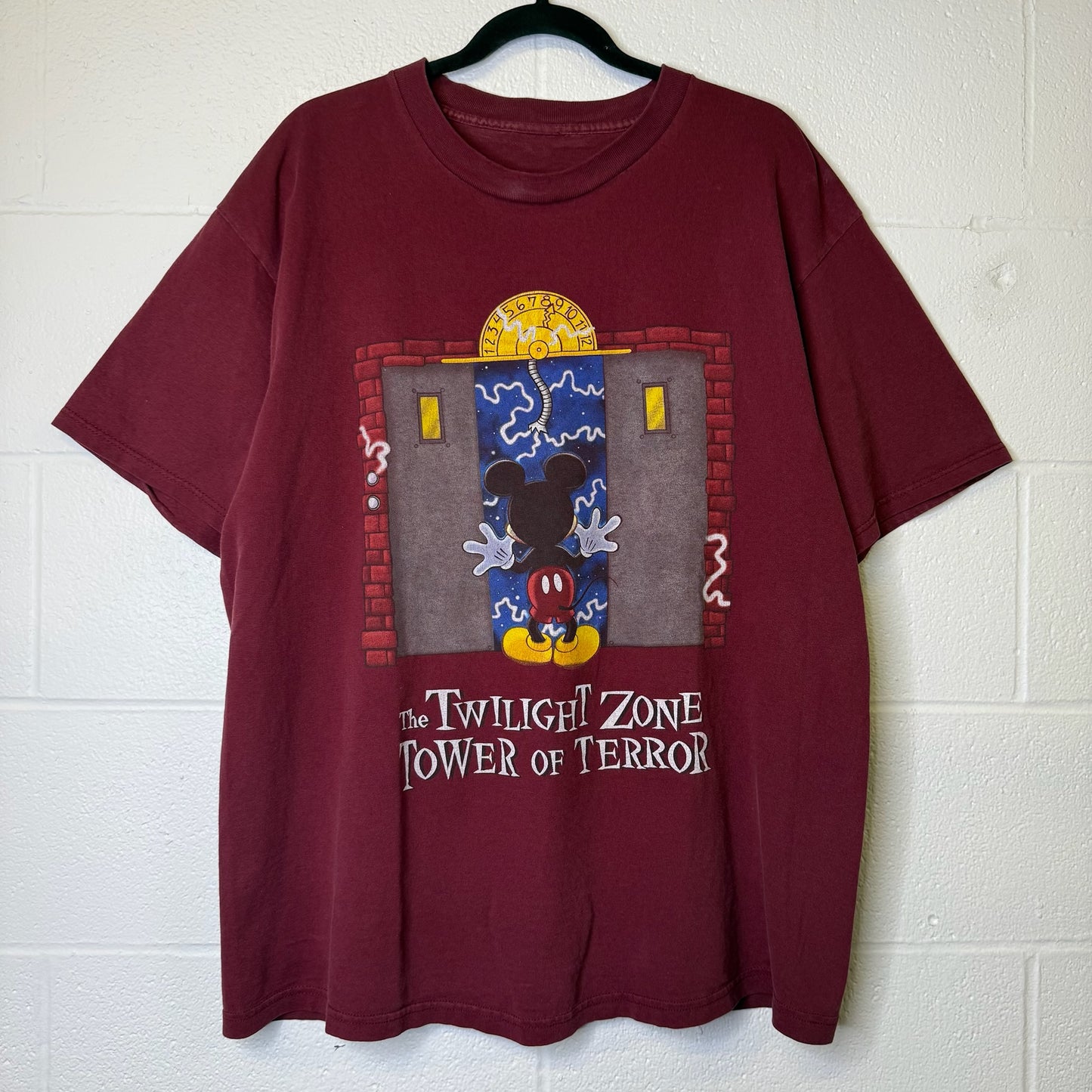 90s Mickey Mouse Disney Tower Of Terror T-Shirt (B2395)
