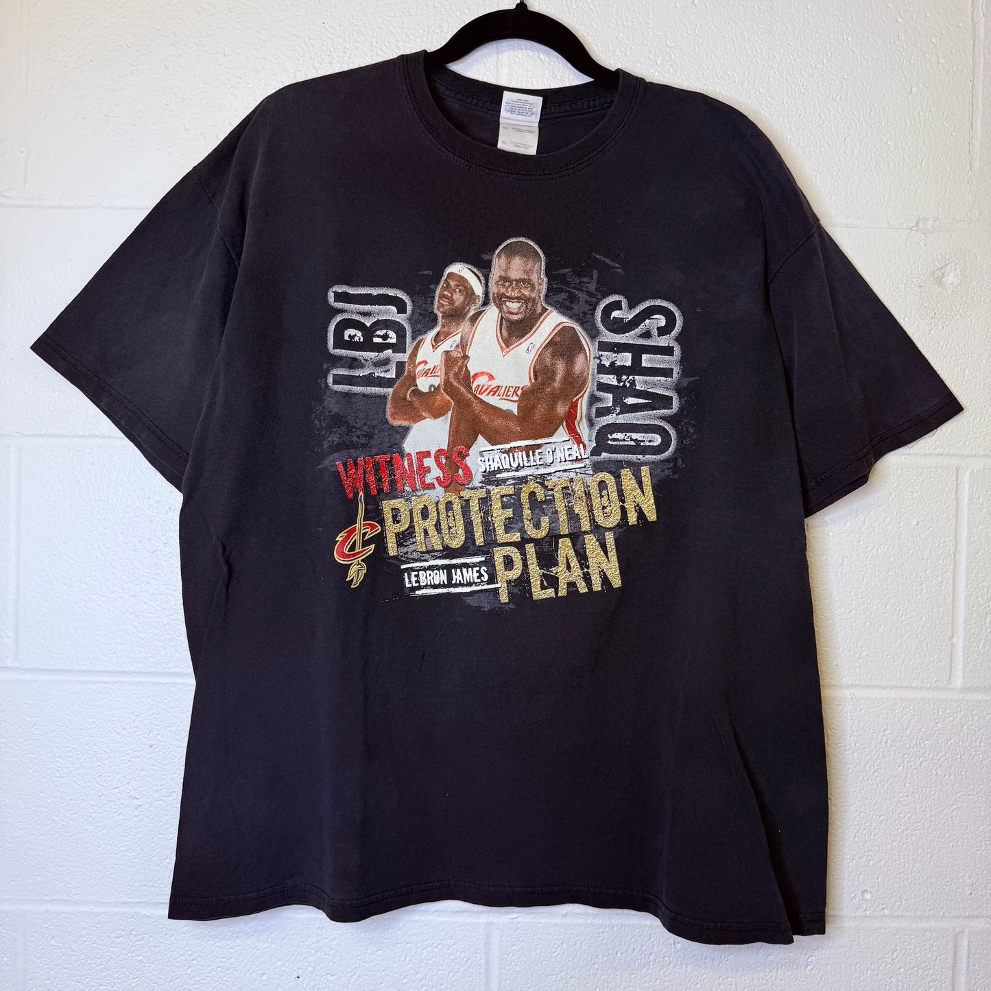 90's Lebron James Shaq NBA T-Shirt Sz XL (B2397)