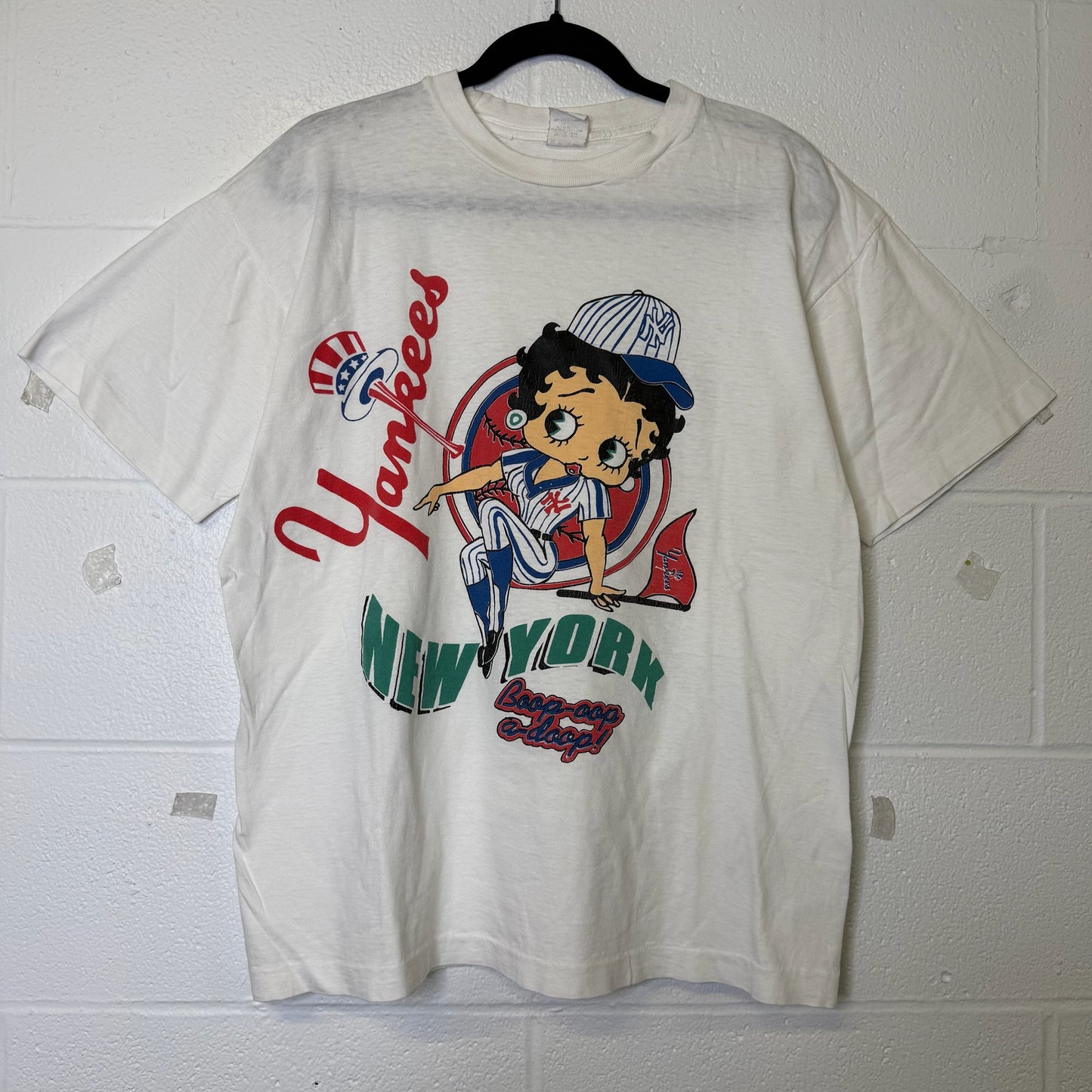 90s Betty Boop New York Yankees MLB T-shirt (B2370)