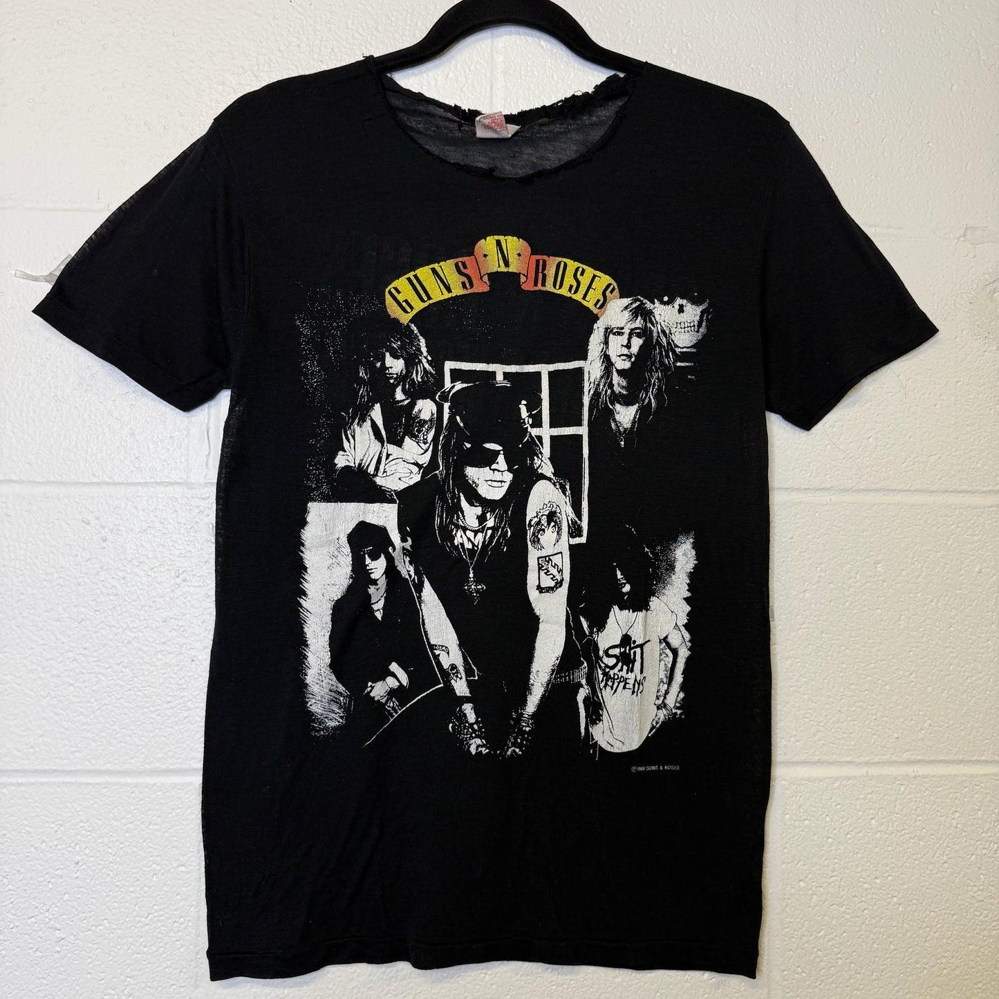 1988 Guns n Roses Appetite for Destruction Tour T-shirt (B395)