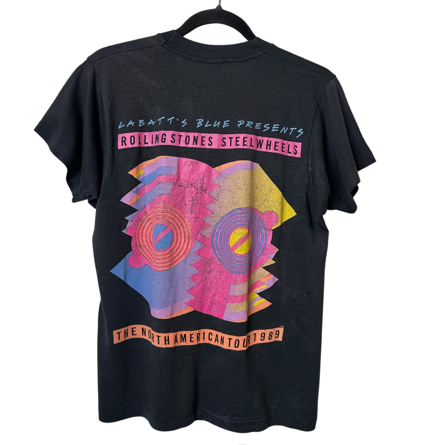 1989 Rolling Stones T-shirt Sz M (A8230)