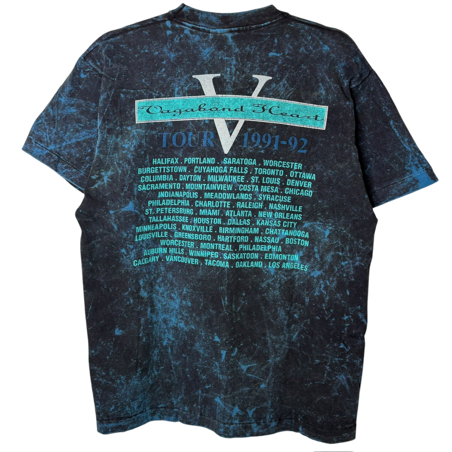 1992 Rod Steward Tour T-Shirt Sz L (A9470)