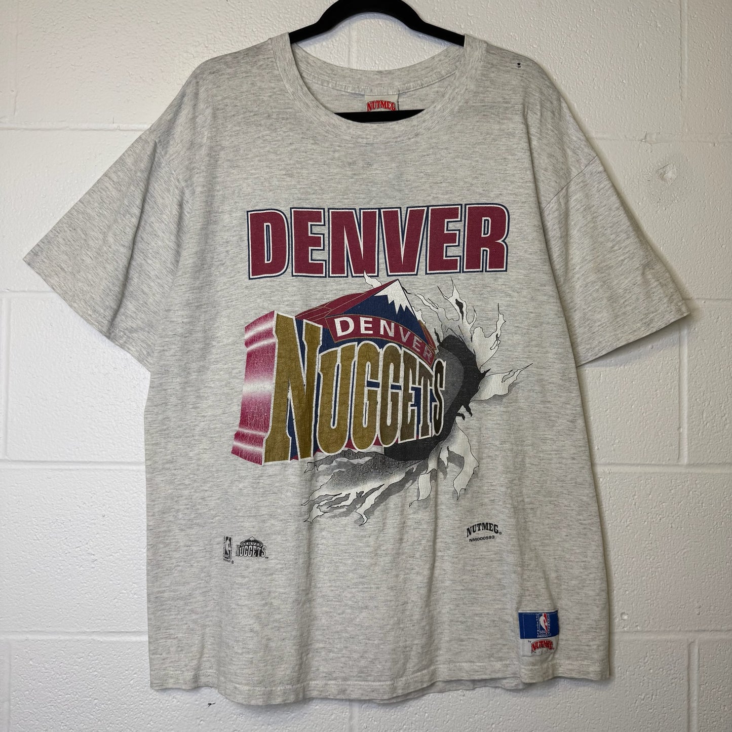 90's Denver Nuggets Nutmeg Breakthrough T-Shirt Sz XL (B2071)