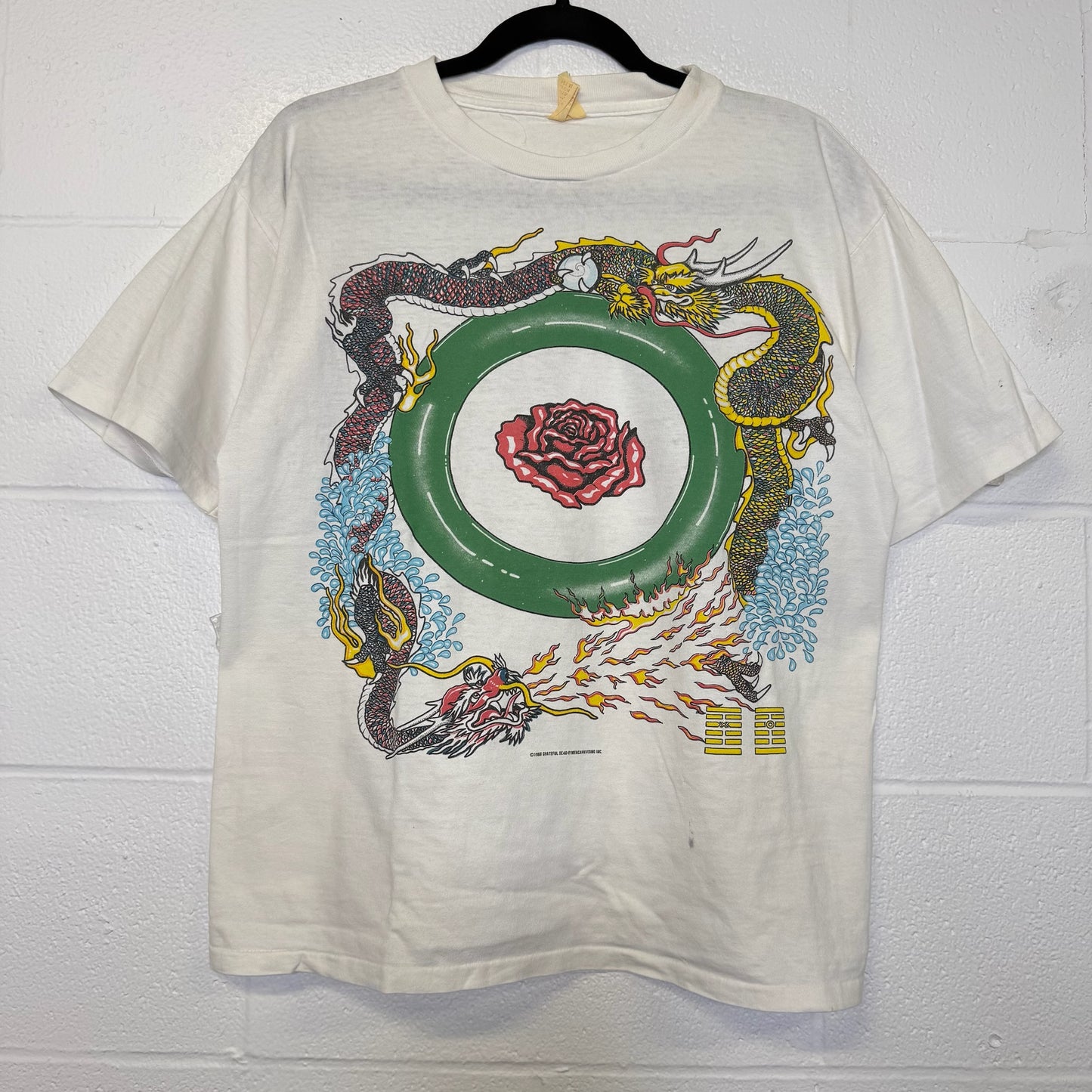 1988 Grateful Dead Year Of The Dragon Band T-Shirt Sz L