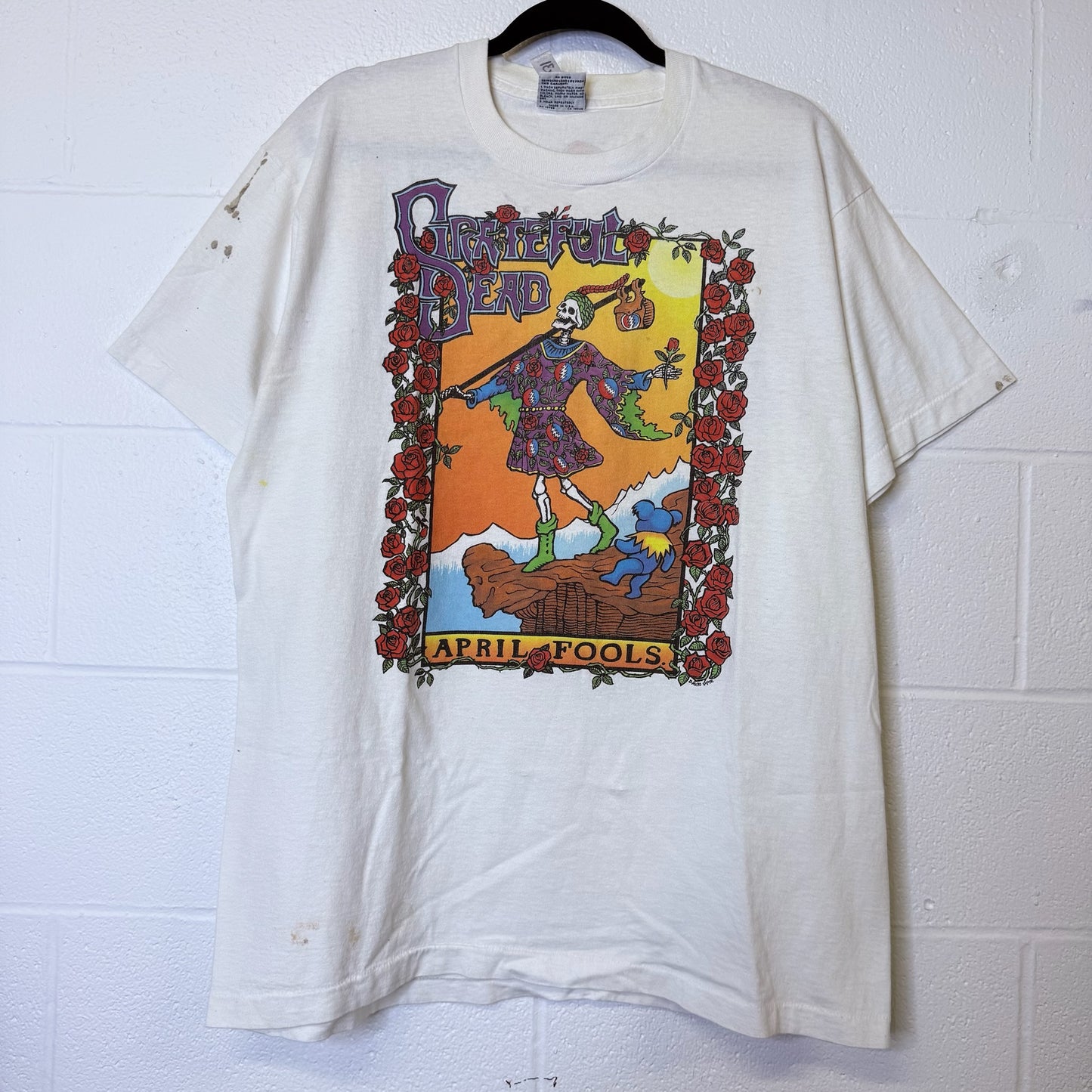 90's Grateful Dead April Fools TShirt Sz XL (B2509)