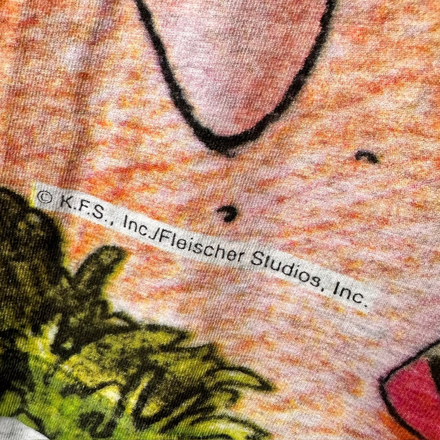 90's Betty Boop Beach All Over Print T-shirt Sz L (A885)