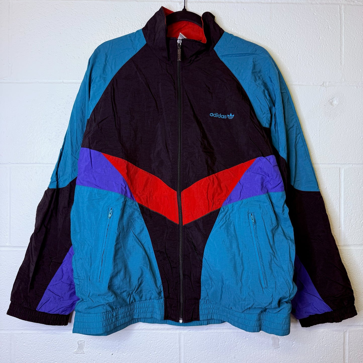 90s Adidas Colorblock Windbreaker Jacket (B2357)