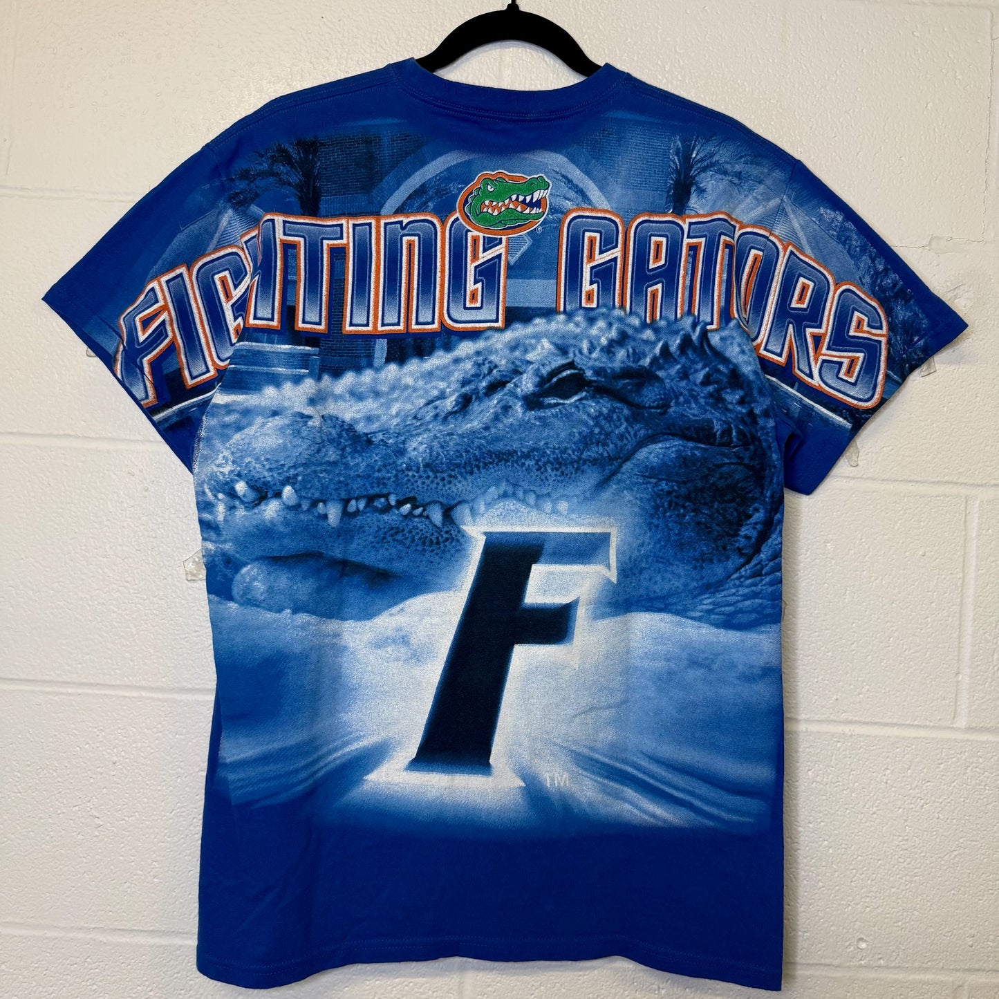 90s Florida Gators NCAA AOP T-shirt Sz L (B2816)