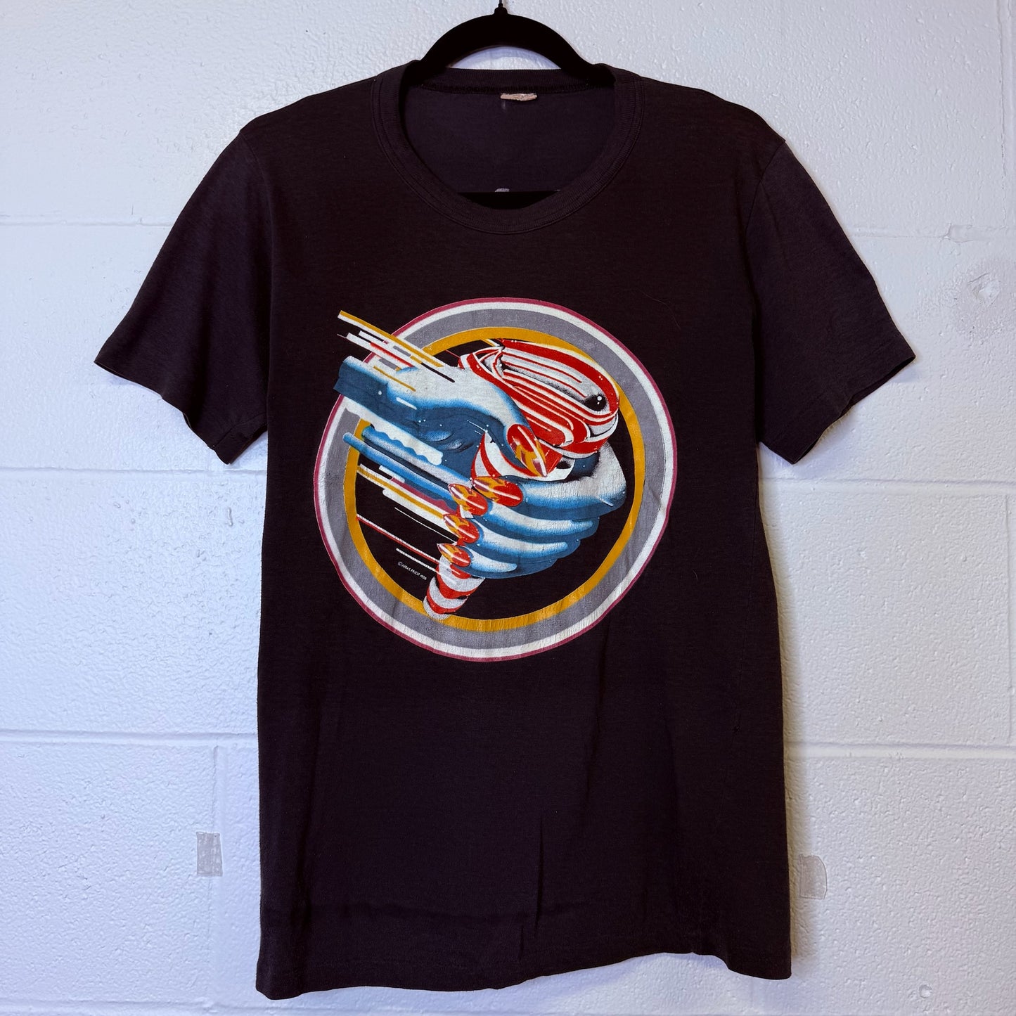 1986 Judas Priest Turbo Tour T-shirt Sz L (B2500)