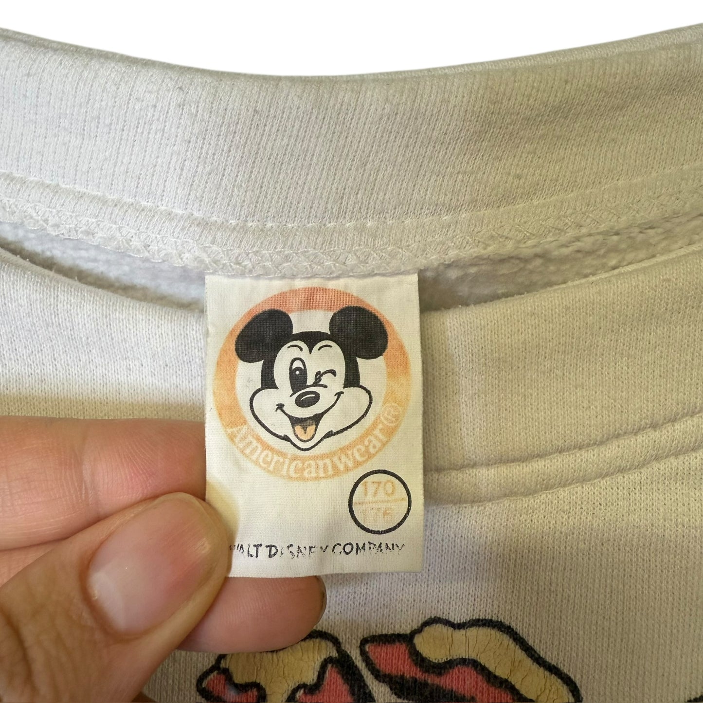 90's Mickey & MInnie Mouse Crewneck Sz L (B1933)