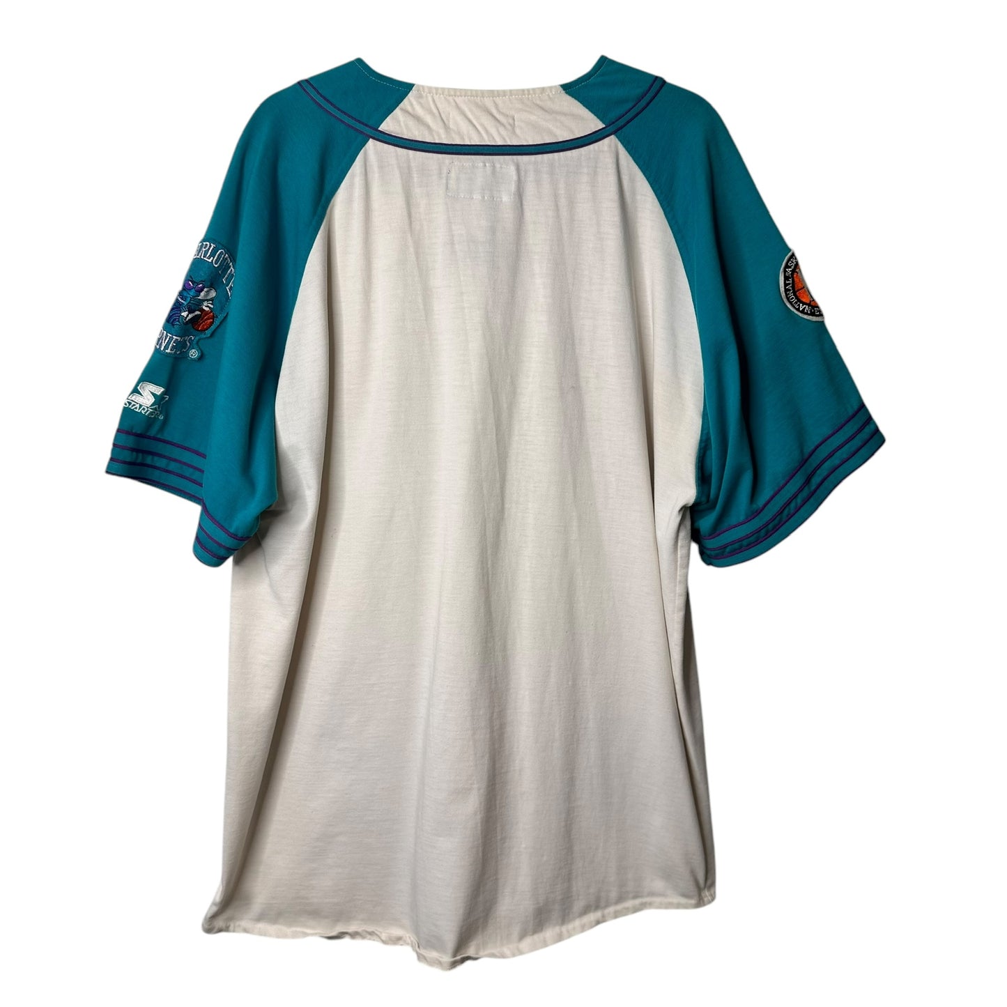 90's Charlotte Hornets Starter NBA Basketball Jersey Sz XL (A4501)