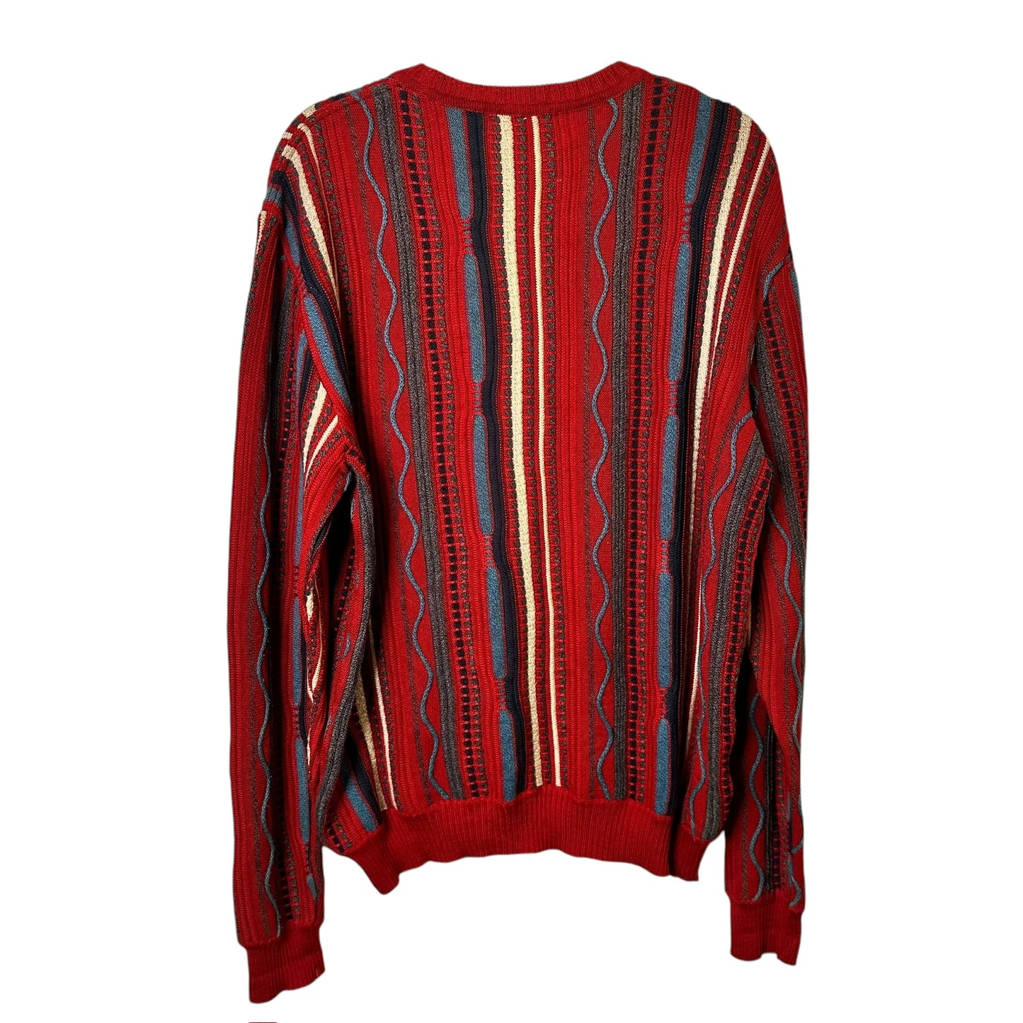 90's Coogi Style Sweater by Rialto Italy Sz XL (A8252)