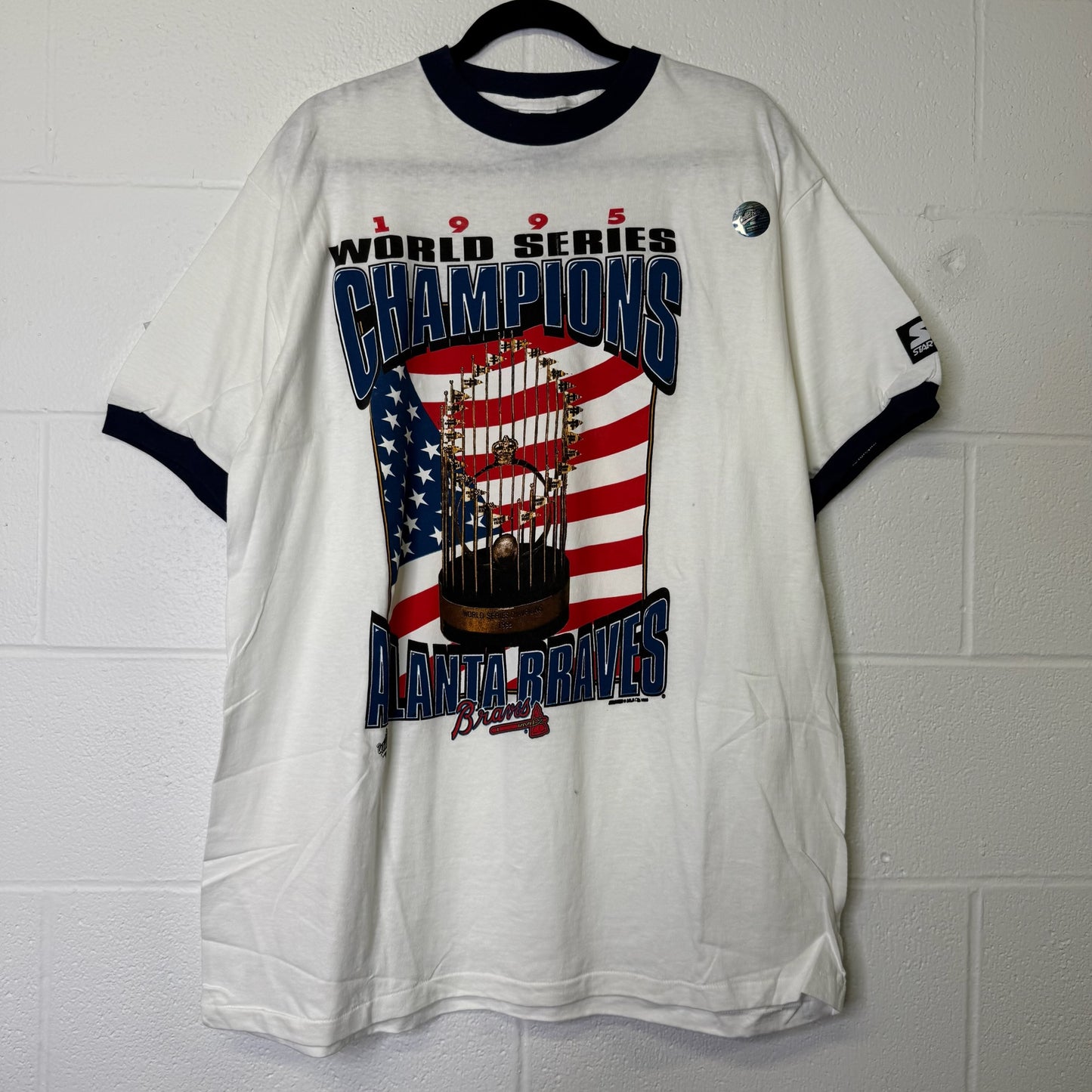 1995 Atlanta Braves MLB T-shirt Sz L (B1637) NWT