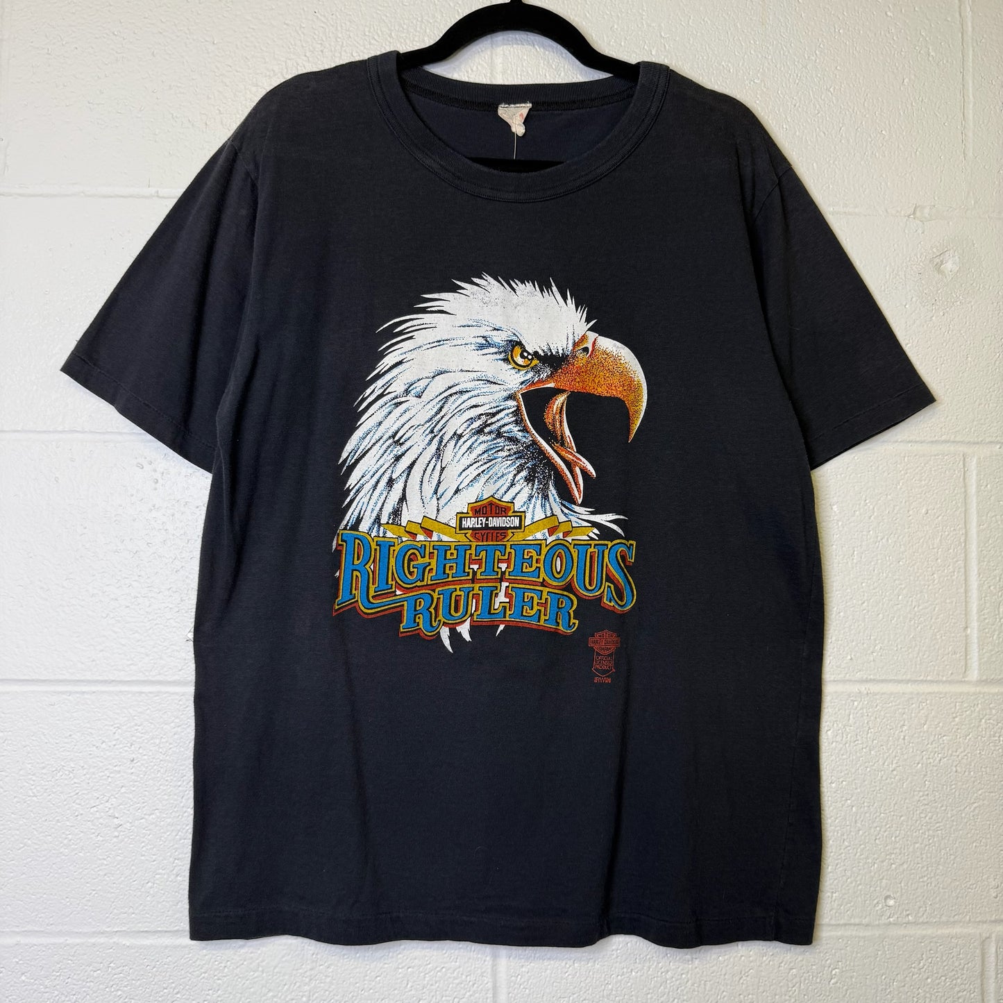 90's Righteous Ruler Harley Davidson Eagle T-Shirt Sz XL (B1153)