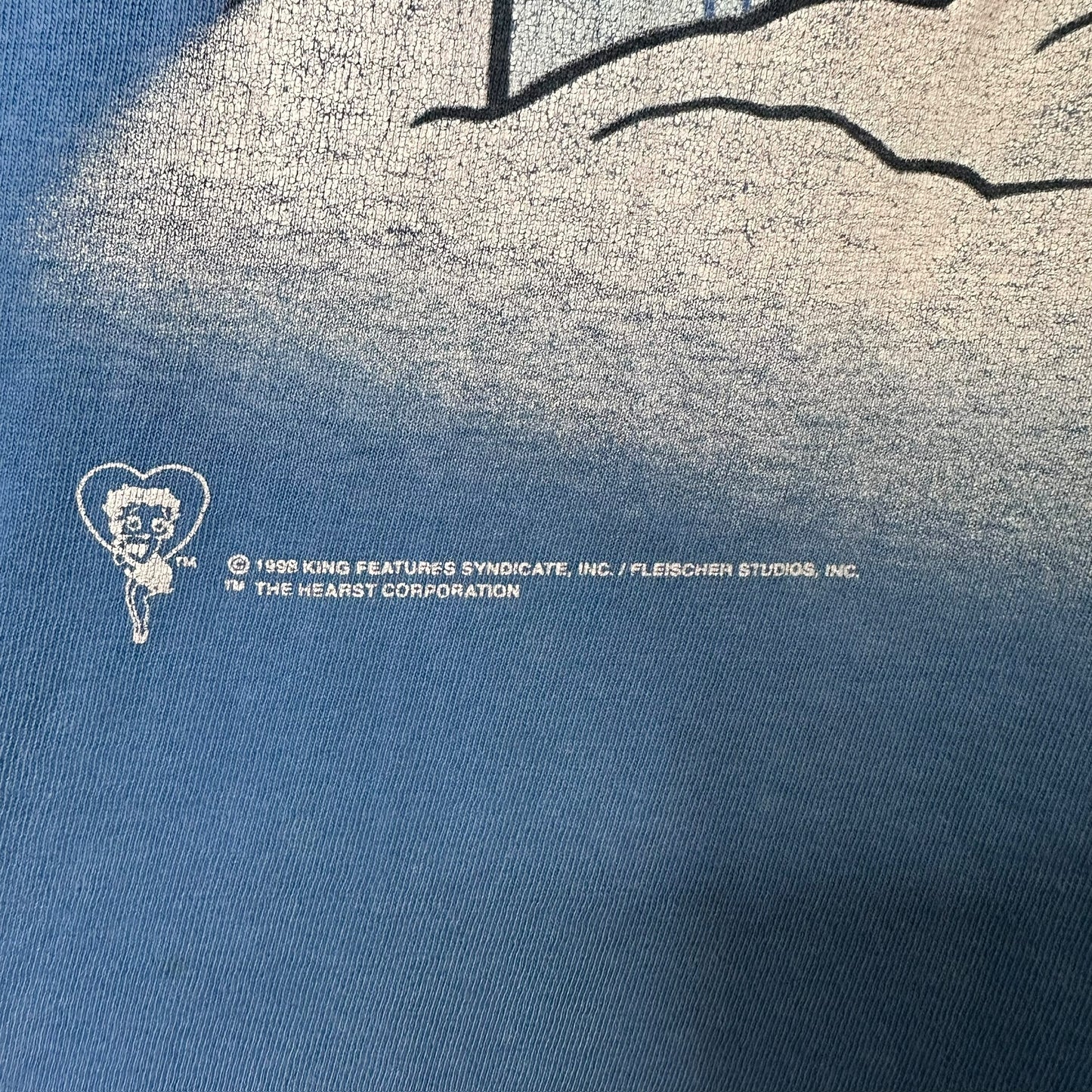 1998 Betty Boop "Girls Rule" Snowboard Tshirt Sz L (A909)