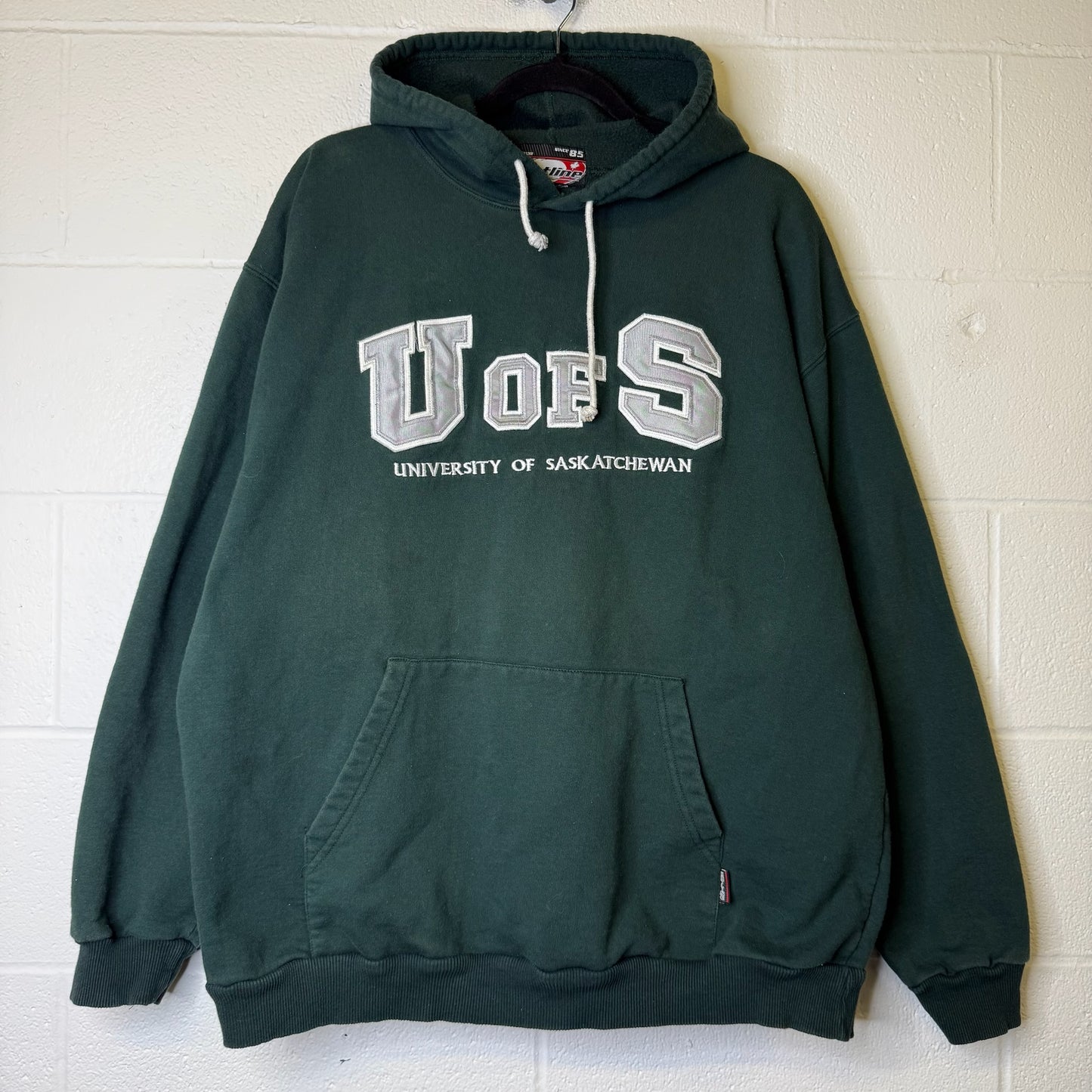 90's University Of Saskatchewan Huskies Hoodie Size XL (B2020)