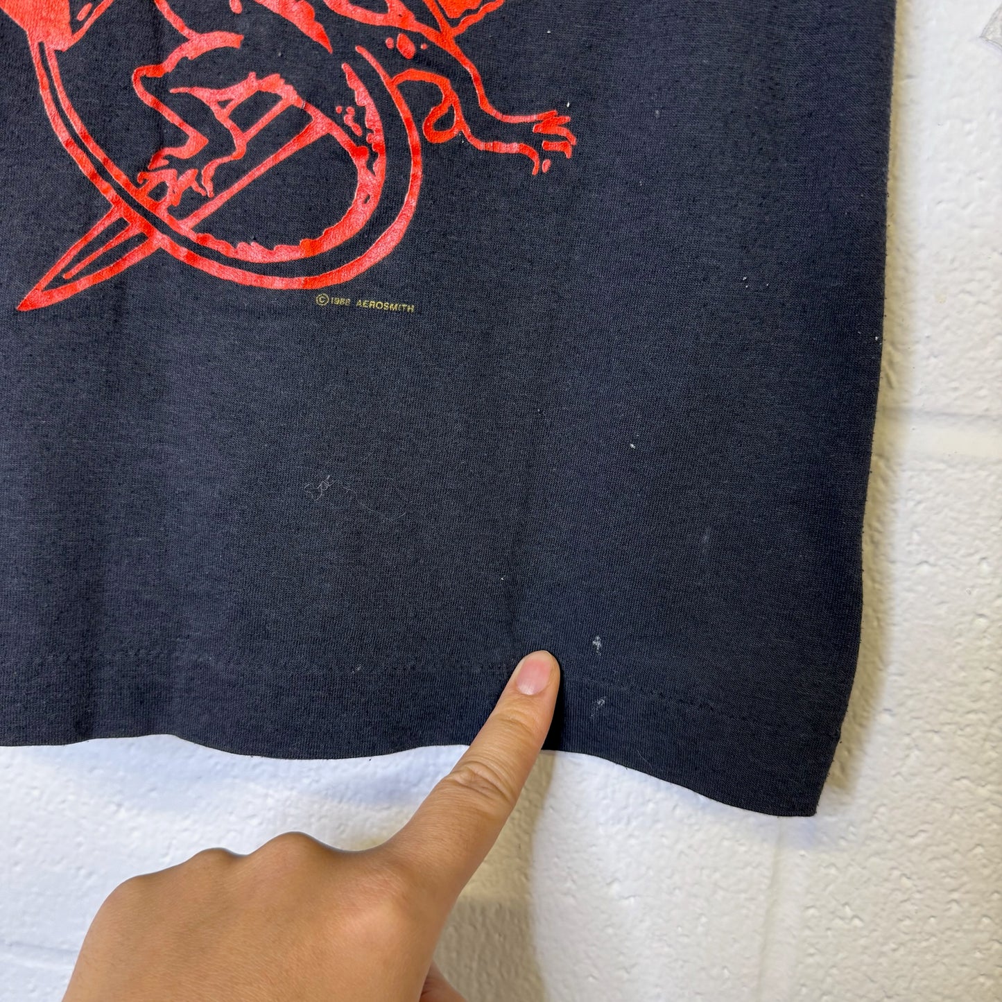 1988 Aerosmith Permanent Vacation T-Shirt Sz S (B434)