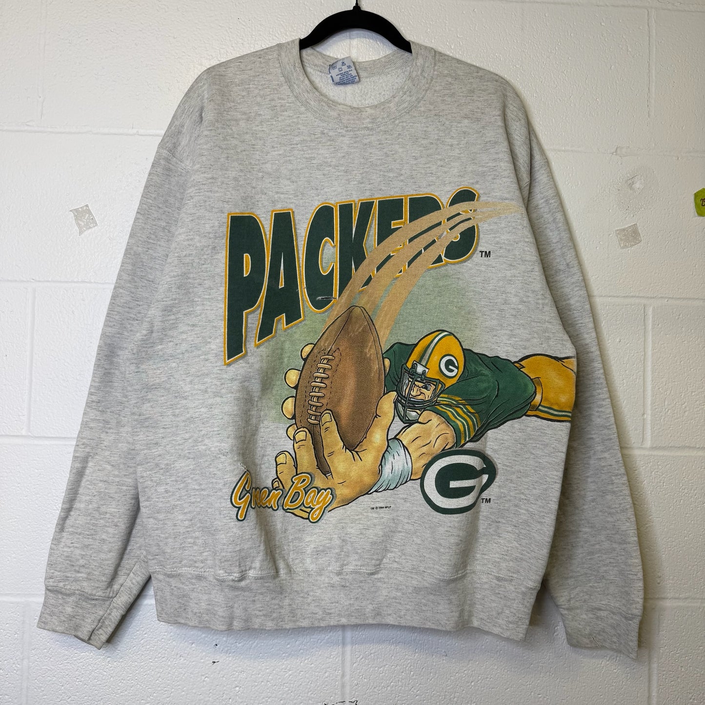 90s Green Bay Packers Salem Wraparound Crewneck NFL (b2590)