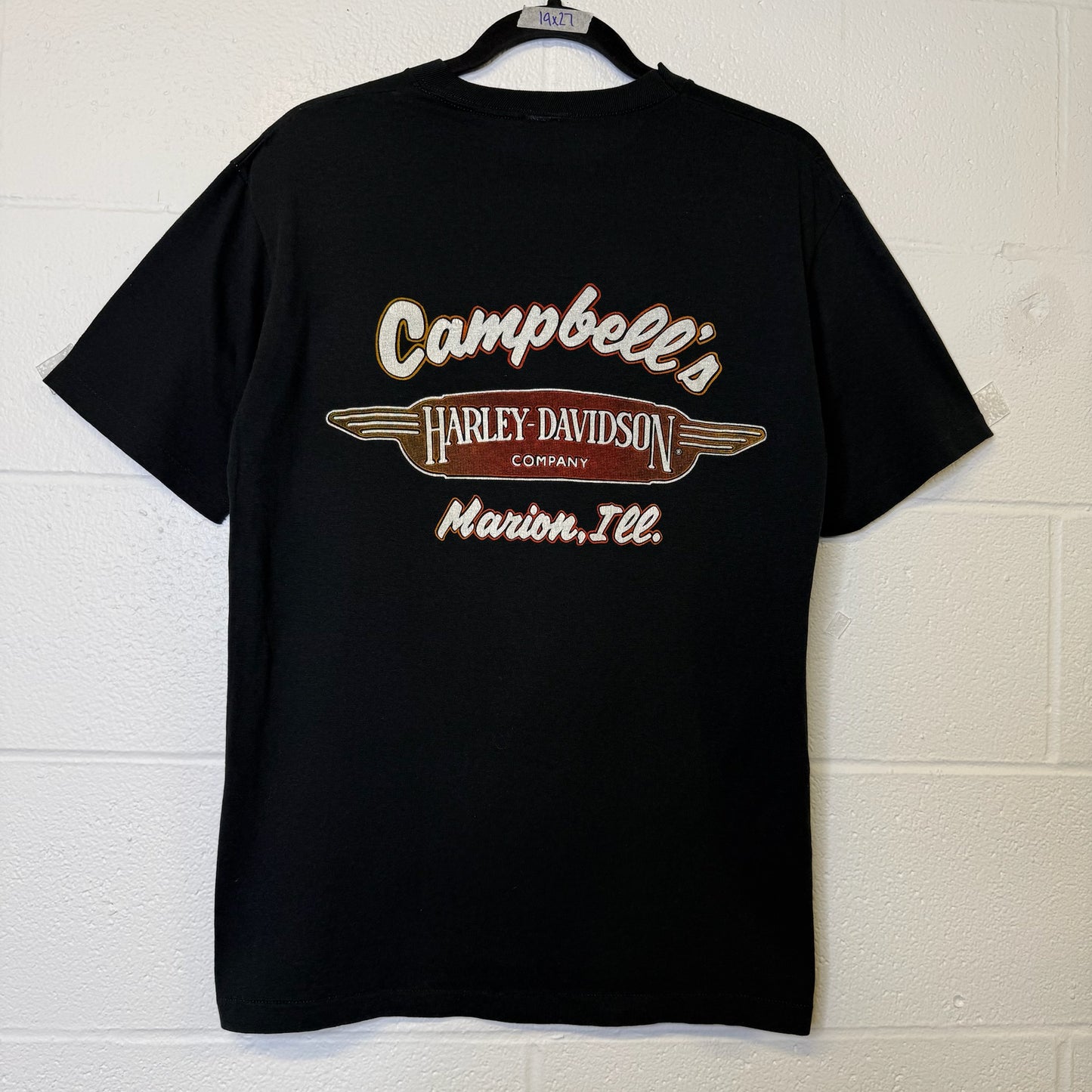 80's Harley Davidson Put Your Ass On Some Class T-Shirt Sz L (B470)