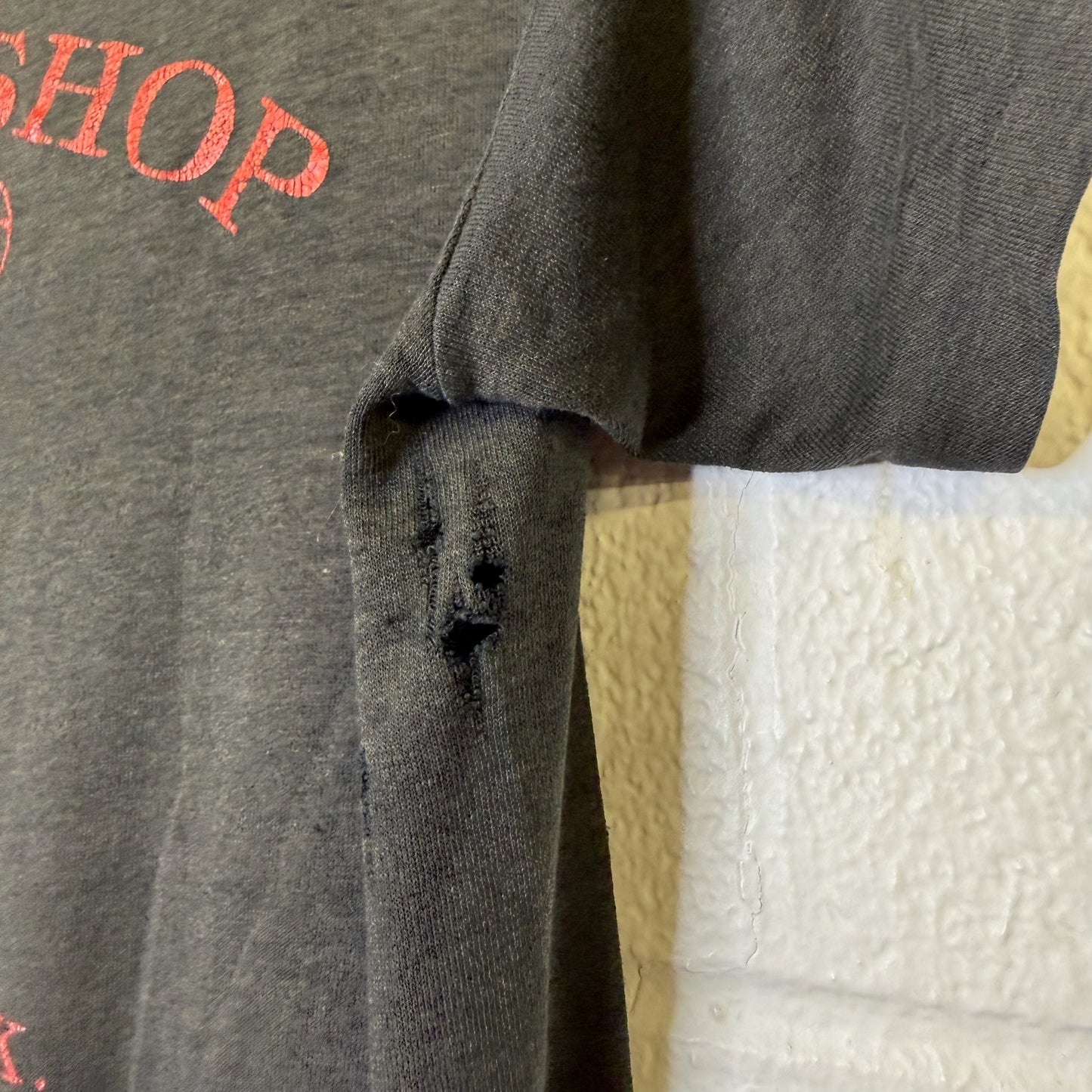 1989 Harley Davidson Chop Shop 3D Emblem T-Shirt Sz M (B471)