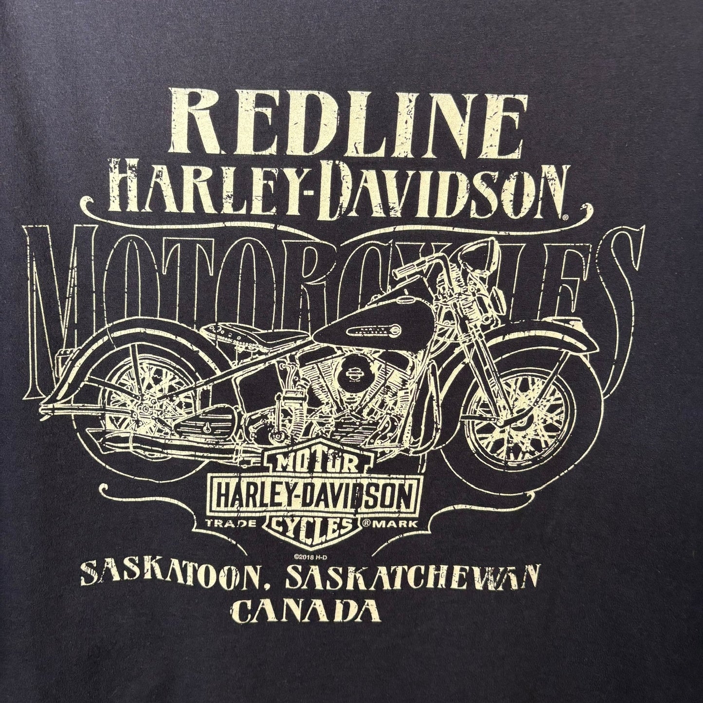 2013 Harley Davidson Saskatoon T-Shirt Sz XL (A9552)