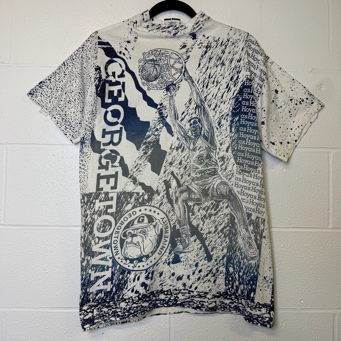 90's Georgetown Hoyas NCAA T-Shirt Sz L (B2167)