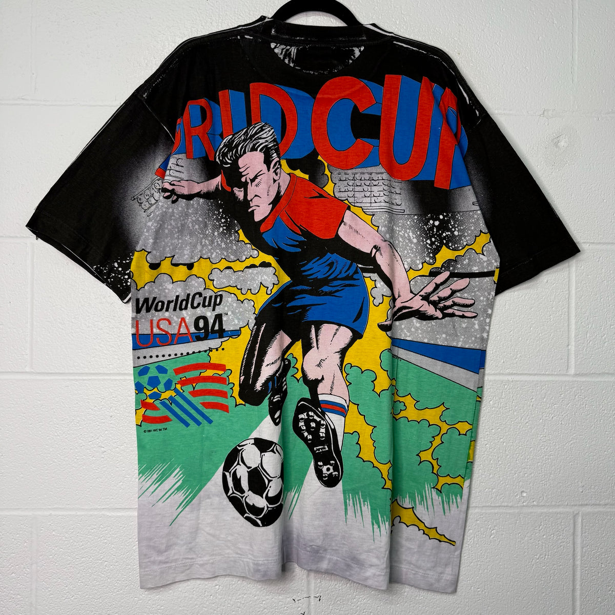 1994 World Cup Soccer AOP T-Shirt Sz XL