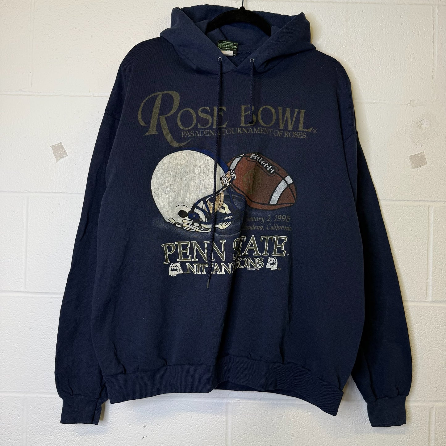 90s Penn State Rose Bowl Hoodie Sz XL (B2564)
