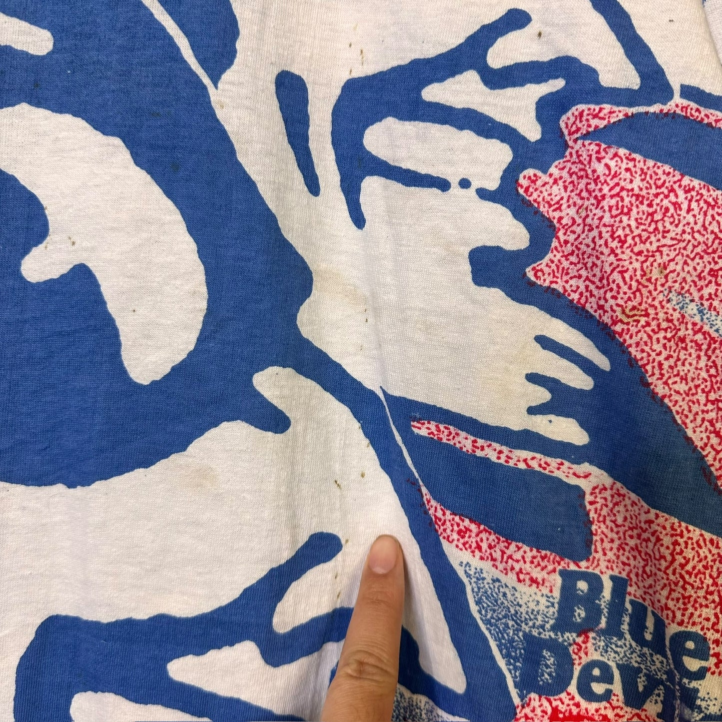 90s Duke University NCAA AOP T-Shirt Sz XL