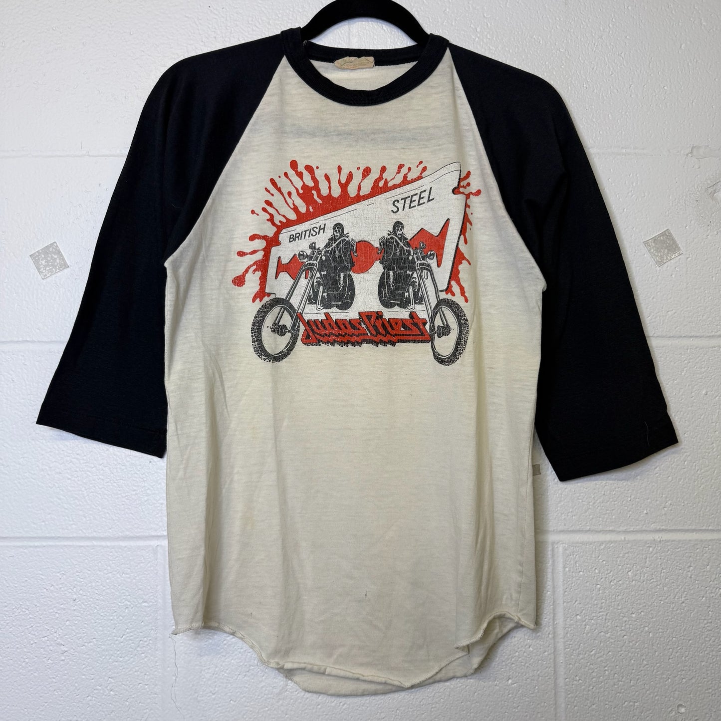 80's Judas Priest British Steel T-Shirt Sz M (B2275)