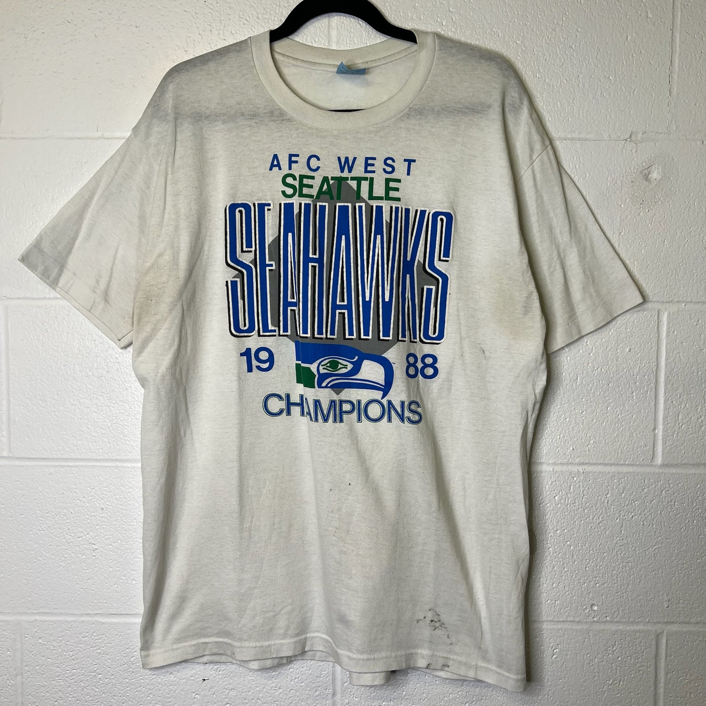 1988 Seattle Seahawks NFL T-Shirt Sz XL (B2449)