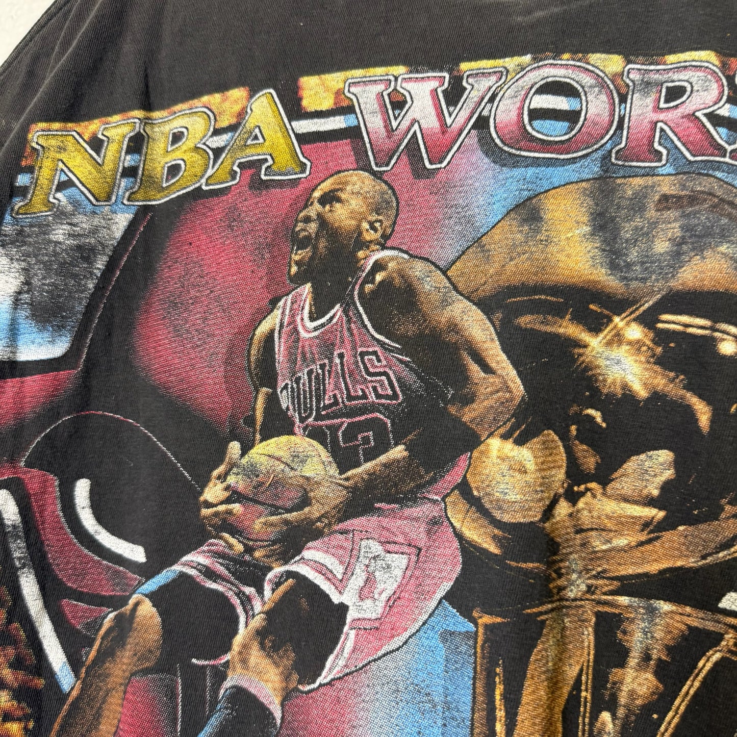 90's Chicago Bulls Rap Tee NBA T-shirt Sz XL (B439)